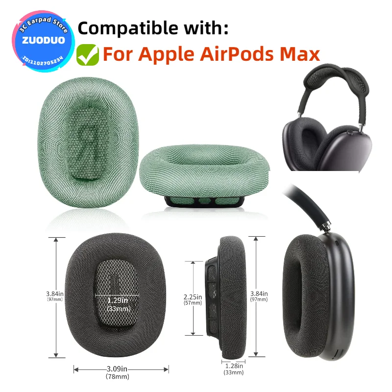 Replacement Ear Pads for Apple AirPods Max Headphones Memory Foam Ear Cushions High Quality
Replacement Ear Pads for Apple AirPods Max Headphones Memory Foam Ear Cushions High Quality
