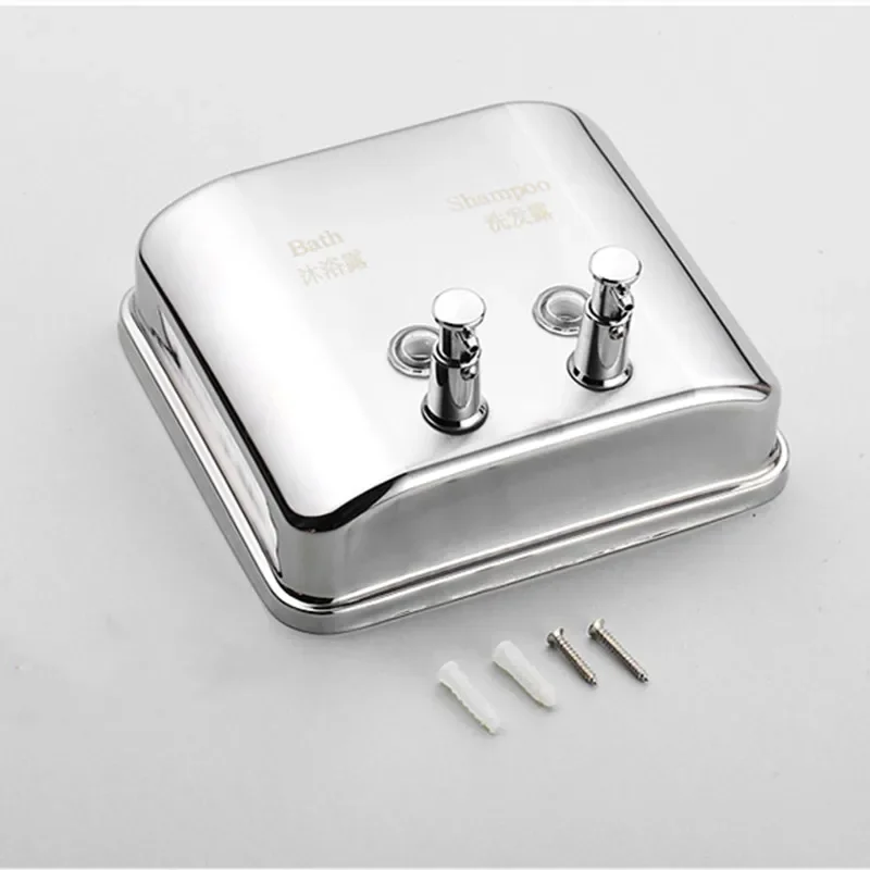 Wall Mounted Stainless Steel Soap Dispenser Silver Kitchen Bathroom Shower Soap Box 500 ml 800 ml 1000 ml Liquid Dispenser
Wall Mounted Stainless Steel Soap Dispenser Silver Kitchen Bathroom Shower Soap Box 500 ml 800 ml 1000 ml Liquid Dispenser