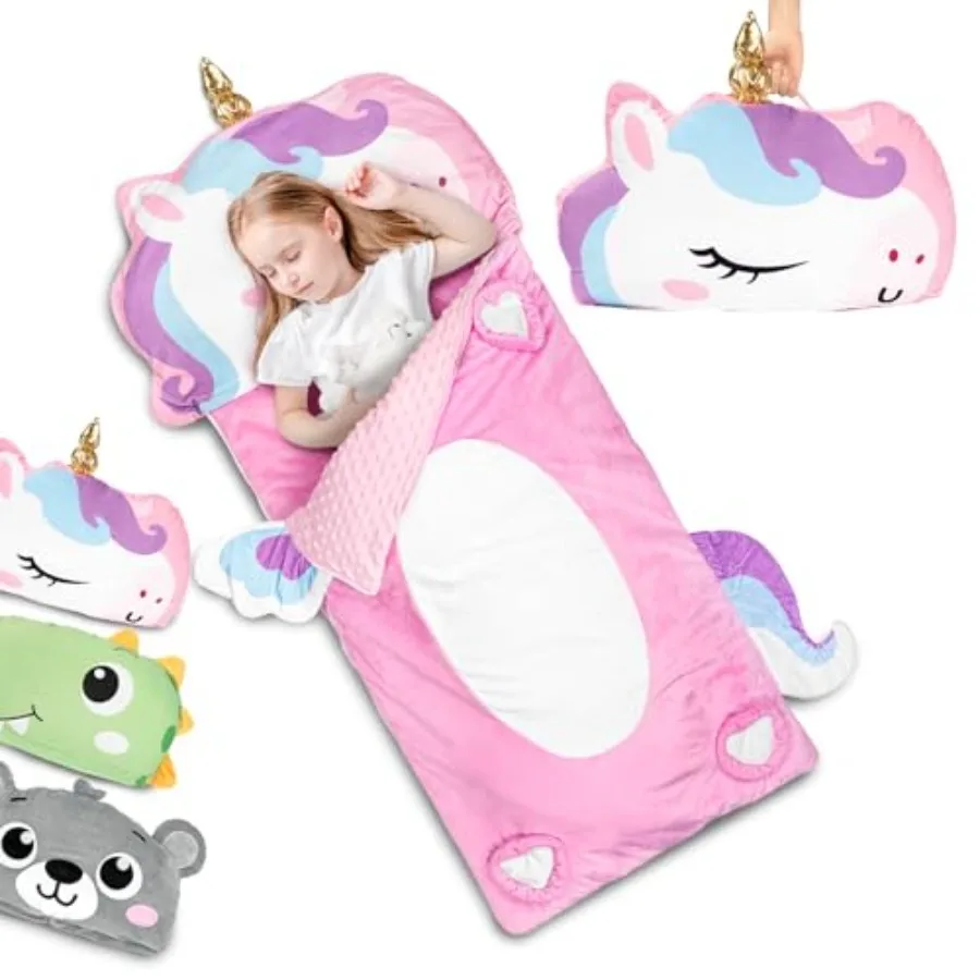 Sleeping Bag with Pillow Larger Toddler Nap Mat Plush Slumber Bag for Boys Girls Daycare Preschool Kindergarten Birthday Gift T
Sleeping Bag with Pillow Larger Toddler Nap Mat Plush Slumber Bag for Boys Girls Daycare Preschool Kindergarten Birthday Gift T