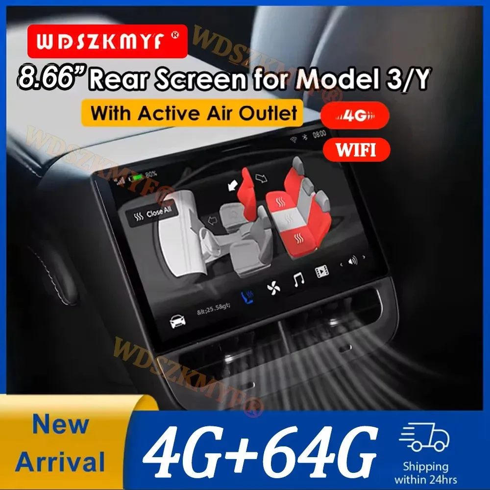 Cool Android for Tesla Moedl 3/Y Rear Air Conditioning 8.66 Inch Screen 4+64G Intelligent Entertainment Control Display Screen
Cool Android for Tesla Moedl 3/Y Rear Air Conditioning 8.66 Inch Screen 4+64G Intelligent Entertainment Control Display Screen