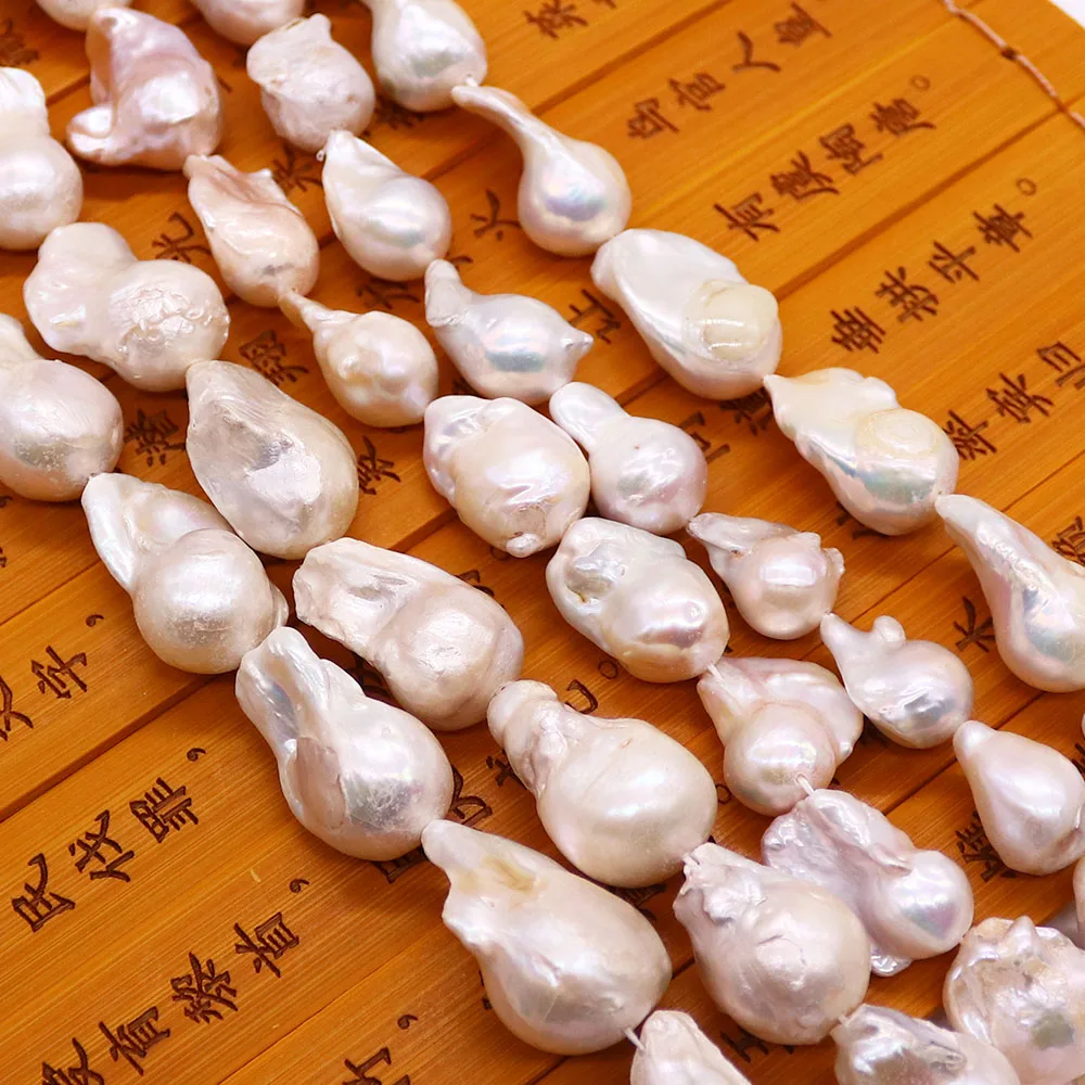 Baroque Natural Freshwater White Big Bus Tail Pearls Straight-hole Beaded DIY Exquisite Necklace Clothing Accessories and Gifts
Baroque Natural Freshwater White Big Bus Tail Pearls Straight-hole Beaded DIY Exquisite Necklace Clothing Accessories and Gifts