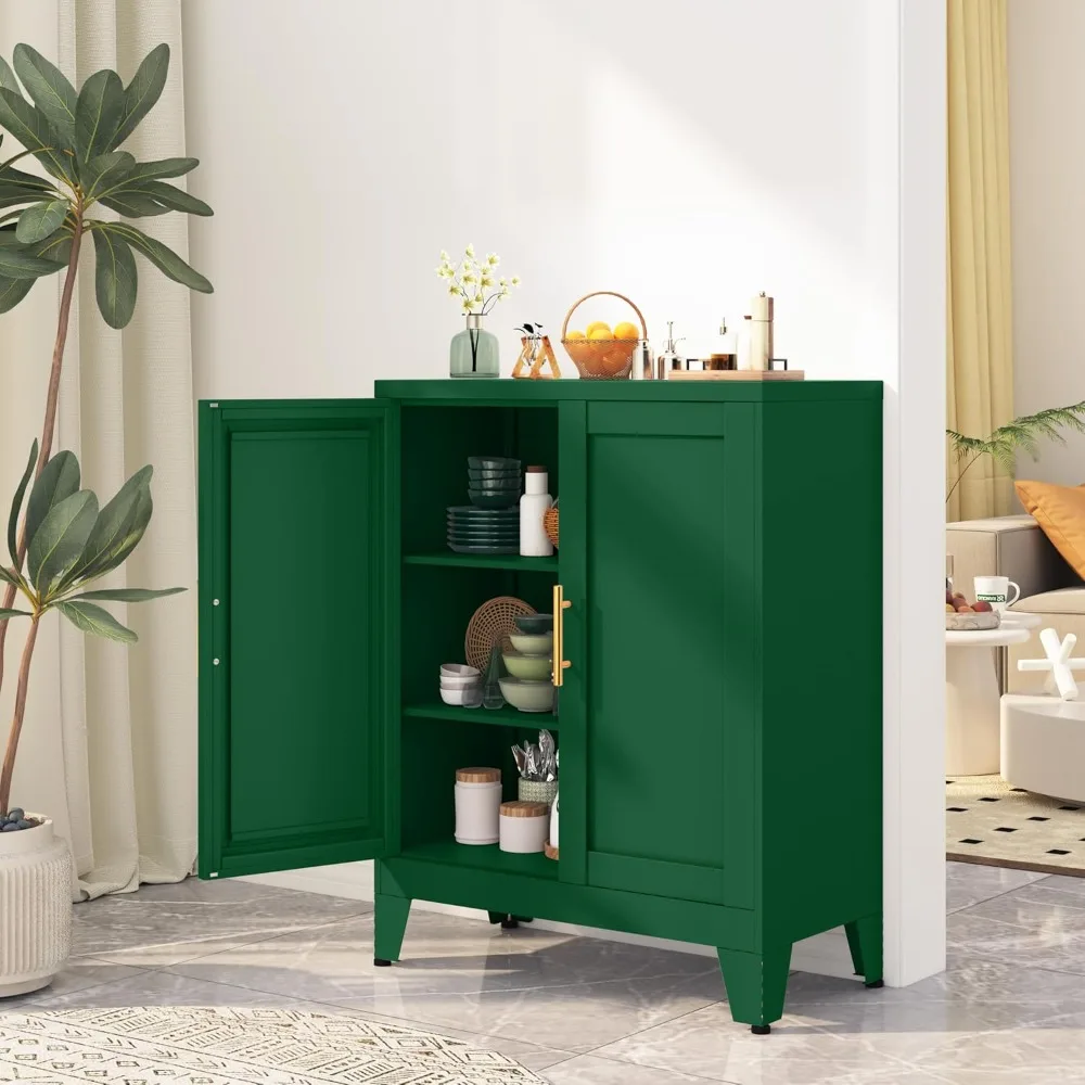Green Metal Storage Cabinet with 2 Doors, 35.83" H Sideboard Buffet Cabient with 2 Adjustable Shelves, Versatile Kitchen Pantry
Green Metal Storage Cabinet with 2 Doors, 35.83" H Sideboard Buffet Cabient with 2 Adjustable Shelves, Versatile Kitchen Pantry