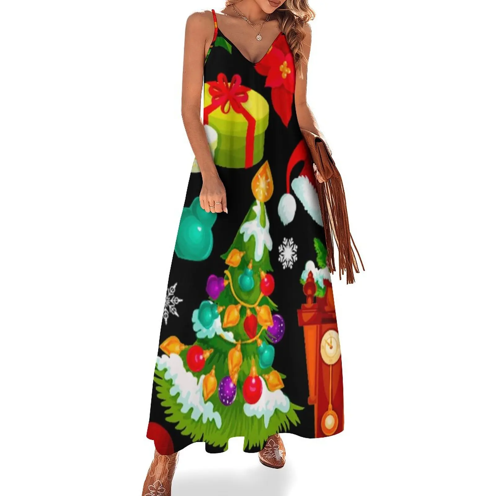 Christmas Pattern Sleeveless Long Dress Evening dresses summer dress dresses for womens 2025 dresses for prom Dress
Christmas Pattern Sleeveless Long Dress Evening dresses summer dress dresses for womens 2025 dresses for prom Dress
