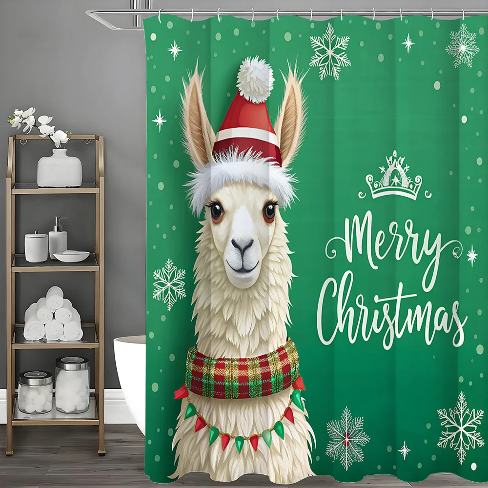 Зеленая рождественская занавеска для душа из альпаки и снежинки, моющаяся грязеотталкивающая насадка для душа, водонепроницаемая полиэстеровая занавеска для ванны
Зеленая рождественская занавеска для душа из альпаки и снежинки, моющаяся грязеотталкивающая насадка для душа, водонепроницаемая полиэстеровая занавеска для ванны