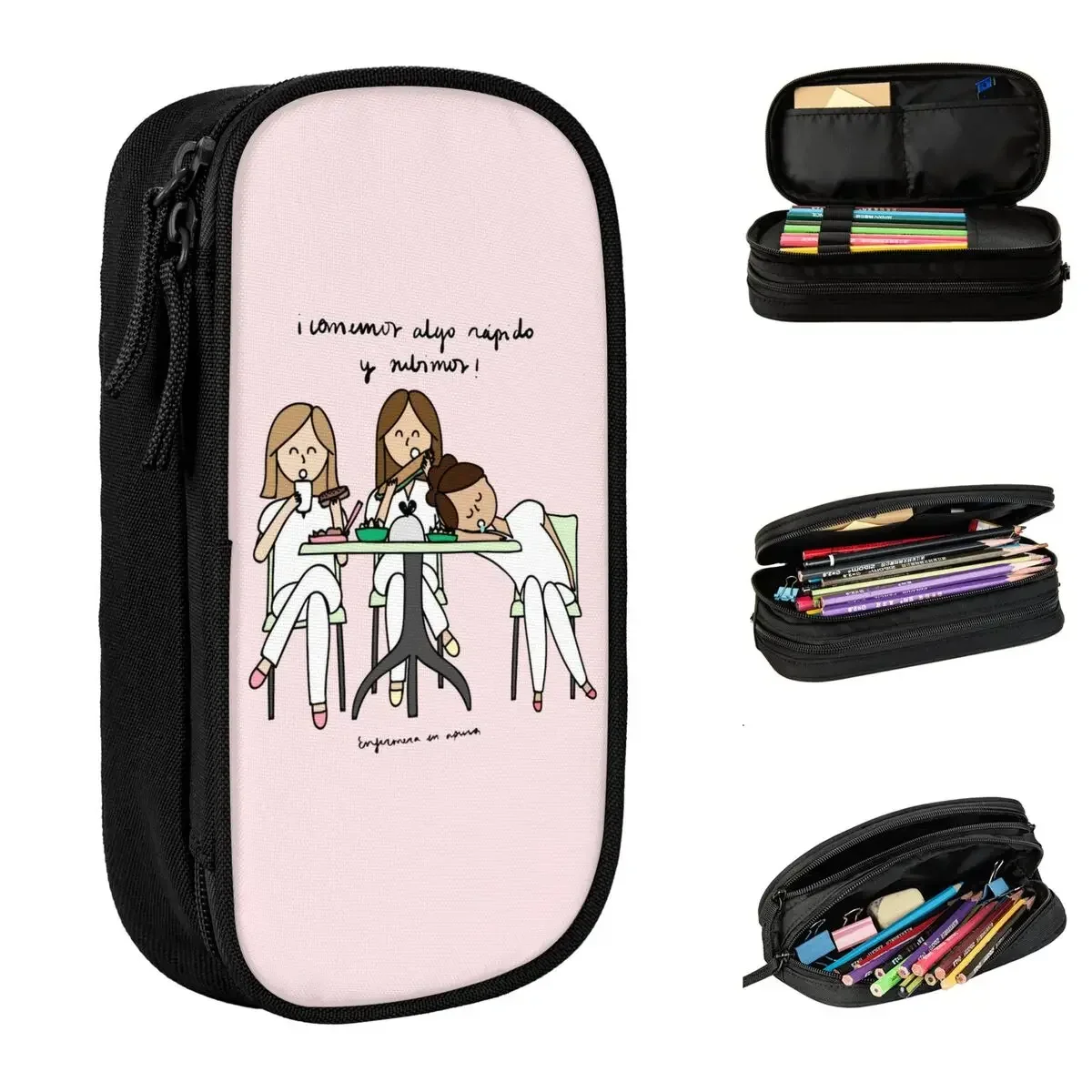 Enfermera En Apuros Pencil Cases Nurse Medical Pencil Box Pen Holder for Student Big Capacity Bag School Cosmetic Stationery
Enfermera En Apuros Pencil Cases Nurse Medical Pencil Box Pen Holder for Student Big Capacity Bag School Cosmetic Stationery