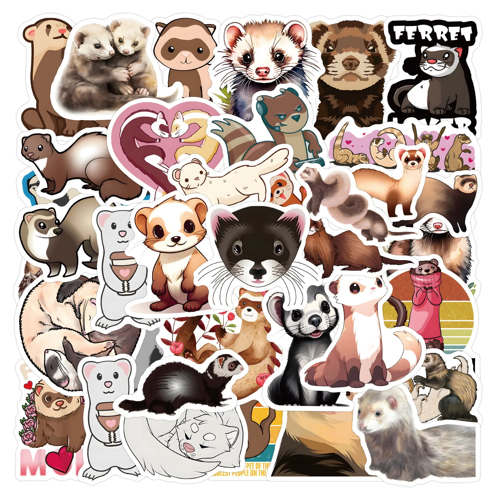 110Pcs Cartoon Cute Animal Ferrets Stickers Kids Toy DIY Decoration Laptop Suitcase Phone Case Bike skateboard Wall Cute Sticke
110Pcs Cartoon Cute Animal Ferrets Stickers Kids Toy DIY Decoration Laptop Suitcase Phone Case Bike skateboard Wall Cute Sticke
