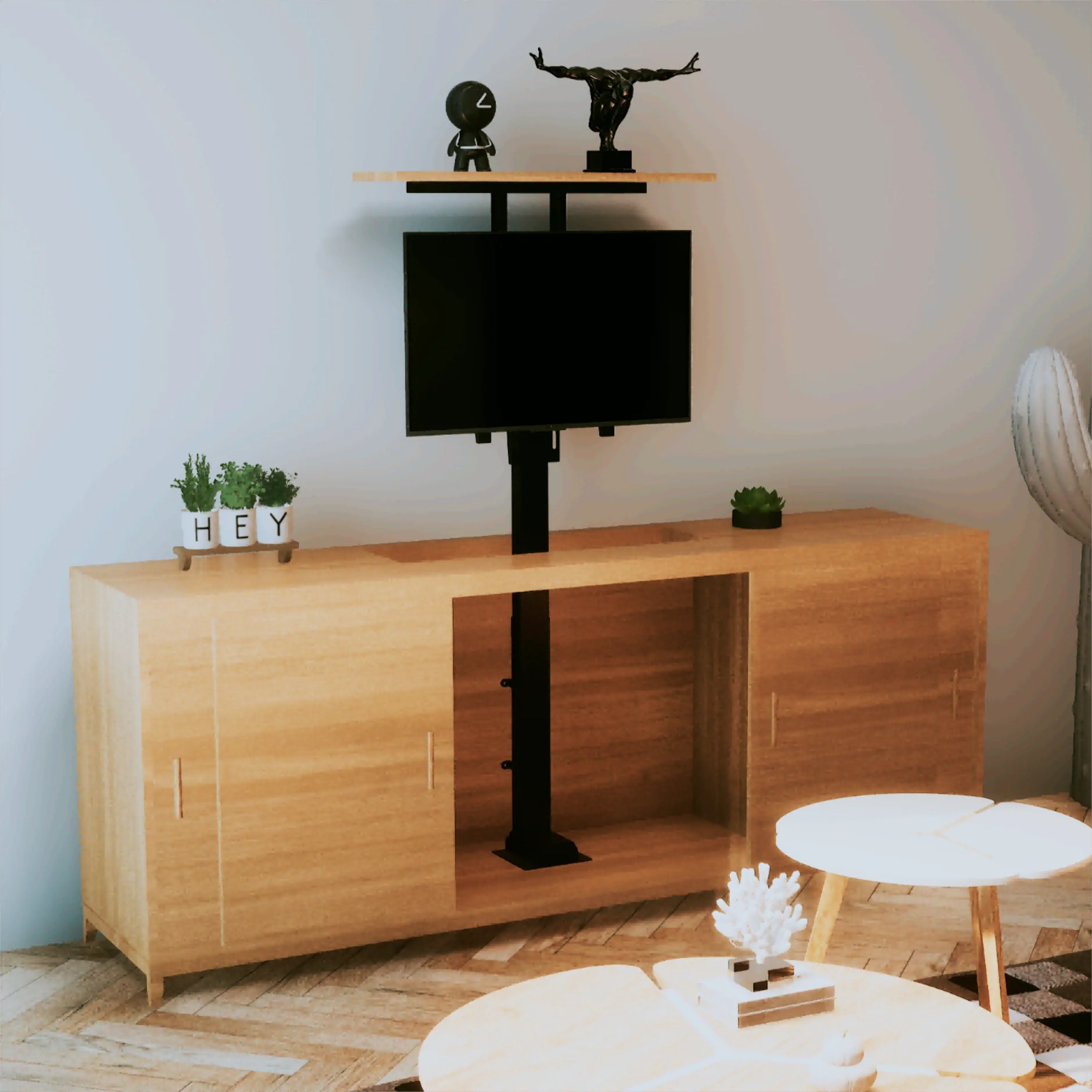 Contuo Quality TV Stand Electric TV Bracket Smart Furniture Fully automatic hidden TV lifting cabinet for Living Room
Contuo Quality TV Stand Electric TV Bracket Smart Furniture Fully automatic hidden TV lifting cabinet for Living Room
