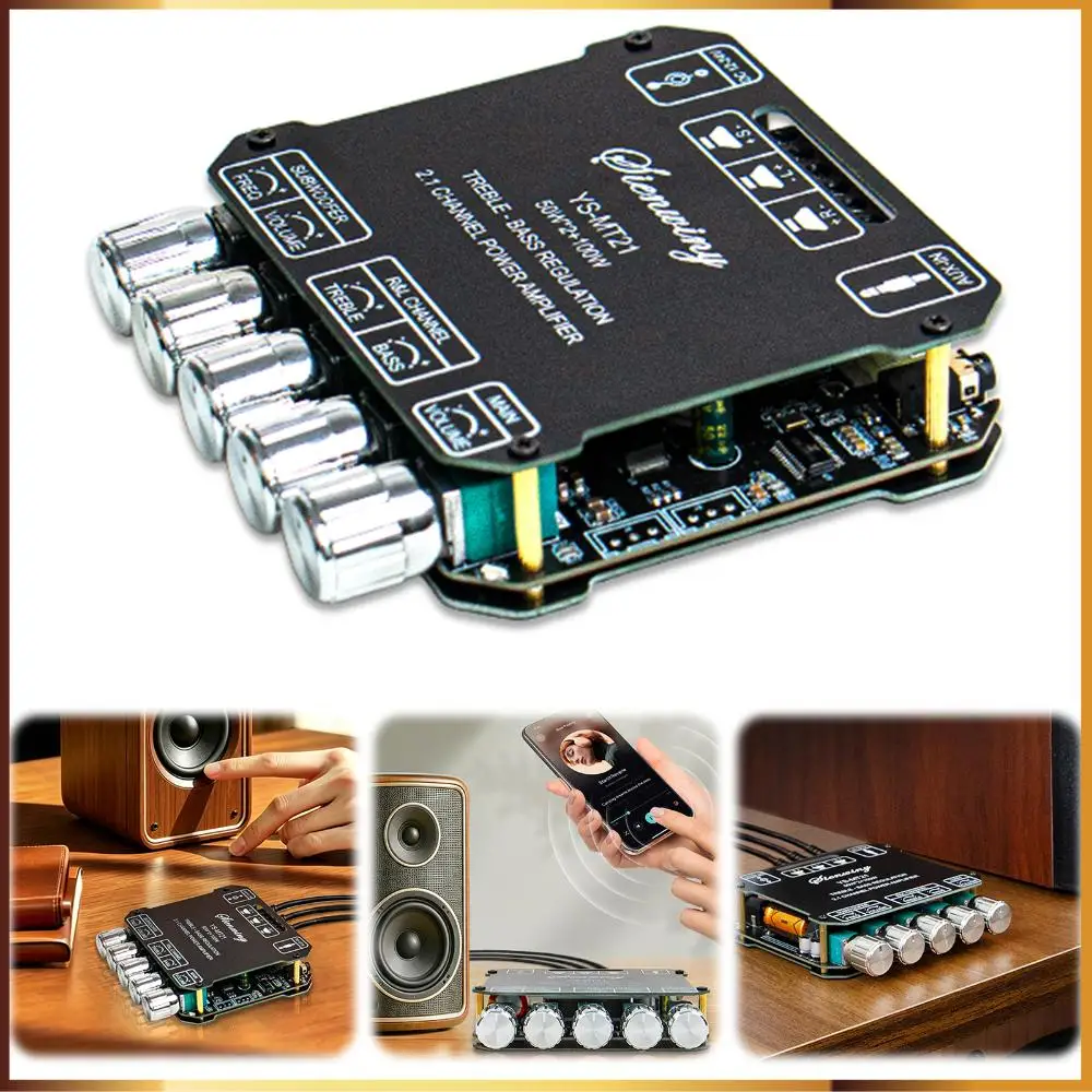 YS-MT21 2.1 Channel BT Amplifier Board 50Wx2+100W Subwoofer Audio Receiver Stereo Audio Amplifier for Home Theater DIY Speakers
YS-MT21 2.1 Channel BT Amplifier Board 50Wx2+100W Subwoofer Audio Receiver Stereo Audio Amplifier for Home Theater DIY Speakers