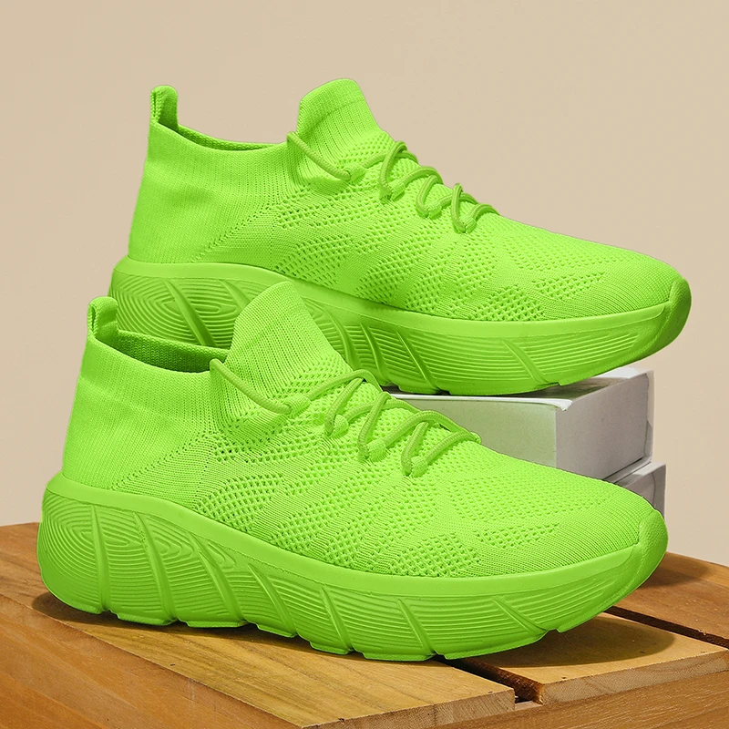 Spring Women Sneaker Knit Comfortable Thick Sole Casual Shoes Breathable Stylish Sports Women Tennis Shoes
Spring Women Sneaker Knit Comfortable Thick Sole Casual Shoes Breathable Stylish Sports Women Tennis Shoes
