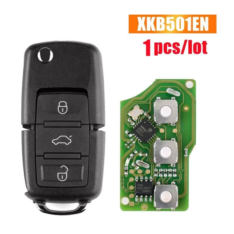 For Xhorse XKB501EN Universal Wire Remote Key Flip Fob 3 Buttons For VW B5 Type For VVDI Key Tool
For Xhorse XKB501EN Universal Wire Remote Key Flip Fob 3 Buttons For VW B5 Type For VVDI Key Tool