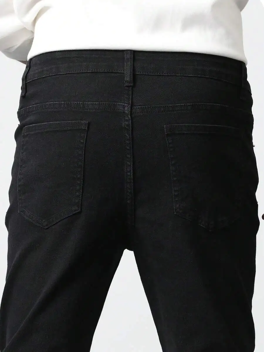 Mens Black Stretch Denim Jeans Korean Style Slim Fit Casual Trousers
Mens Black Stretch Denim Jeans Korean Style Slim Fit Casual Trousers