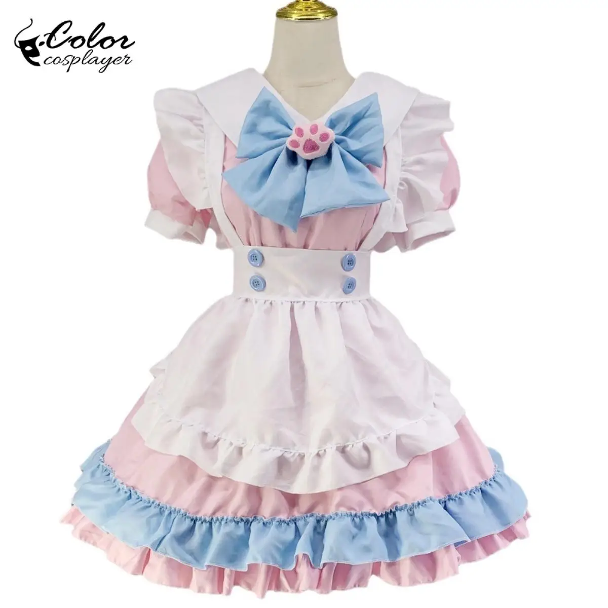 Pink Sweet Lolita Women Bow Dress Anime Cosplay Costume Short Sleeved Dress Asl Comic Con Outfit Cute Coffee Servant Wear
Pink Sweet Lolita Women Bow Dress Anime Cosplay Costume Short Sleeved Dress Asl Comic Con Outfit Cute Coffee Servant Wear