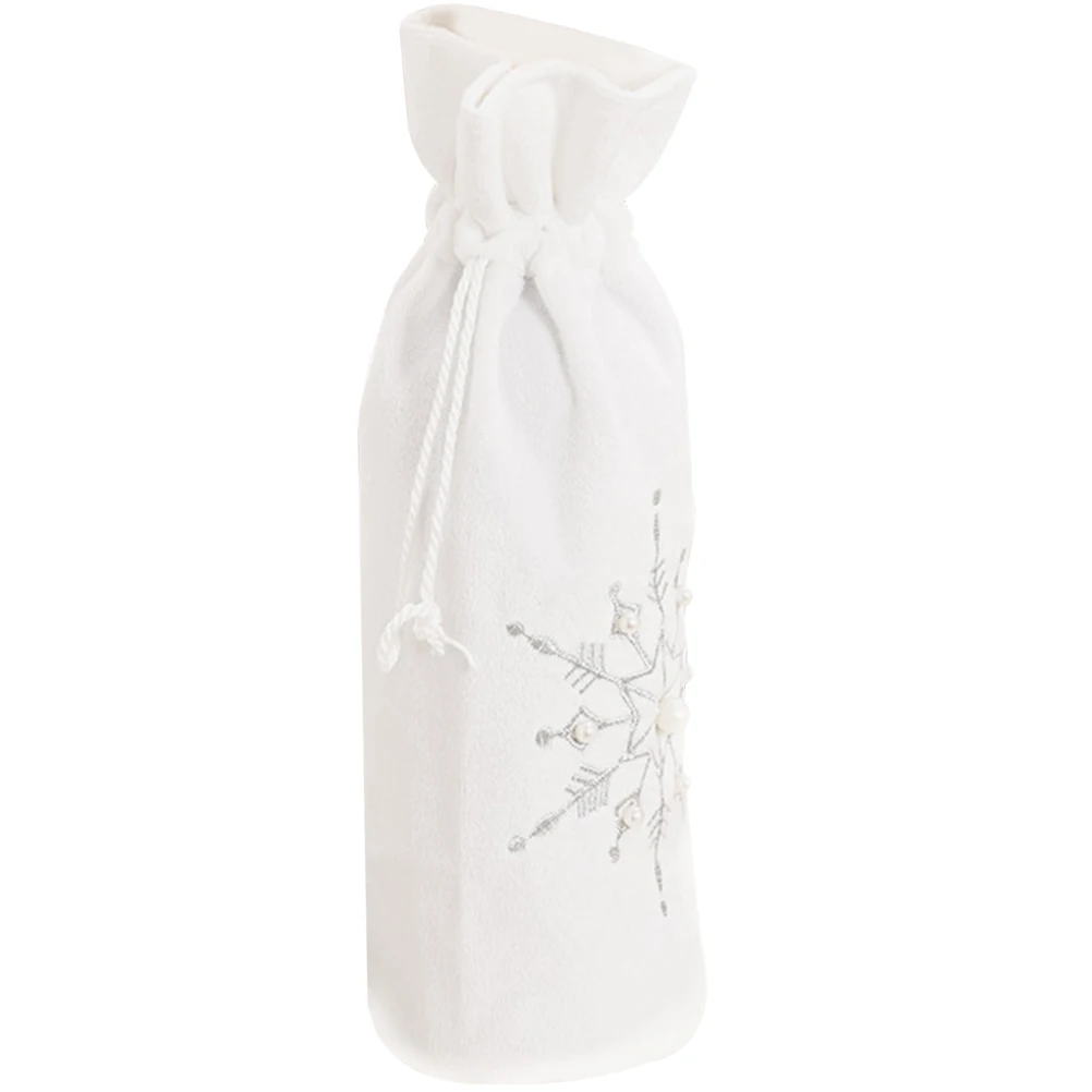 1Pcs Snowflake Bead Wine Bottle Bag Lovely Christmas Decoration Cover for Red Wine Bottle Celebration Housewarming Favor
1Pcs Snowflake Bead Wine Bottle Bag Lovely Christmas Decoration Cover for Red Wine Bottle Celebration Housewarming Favor