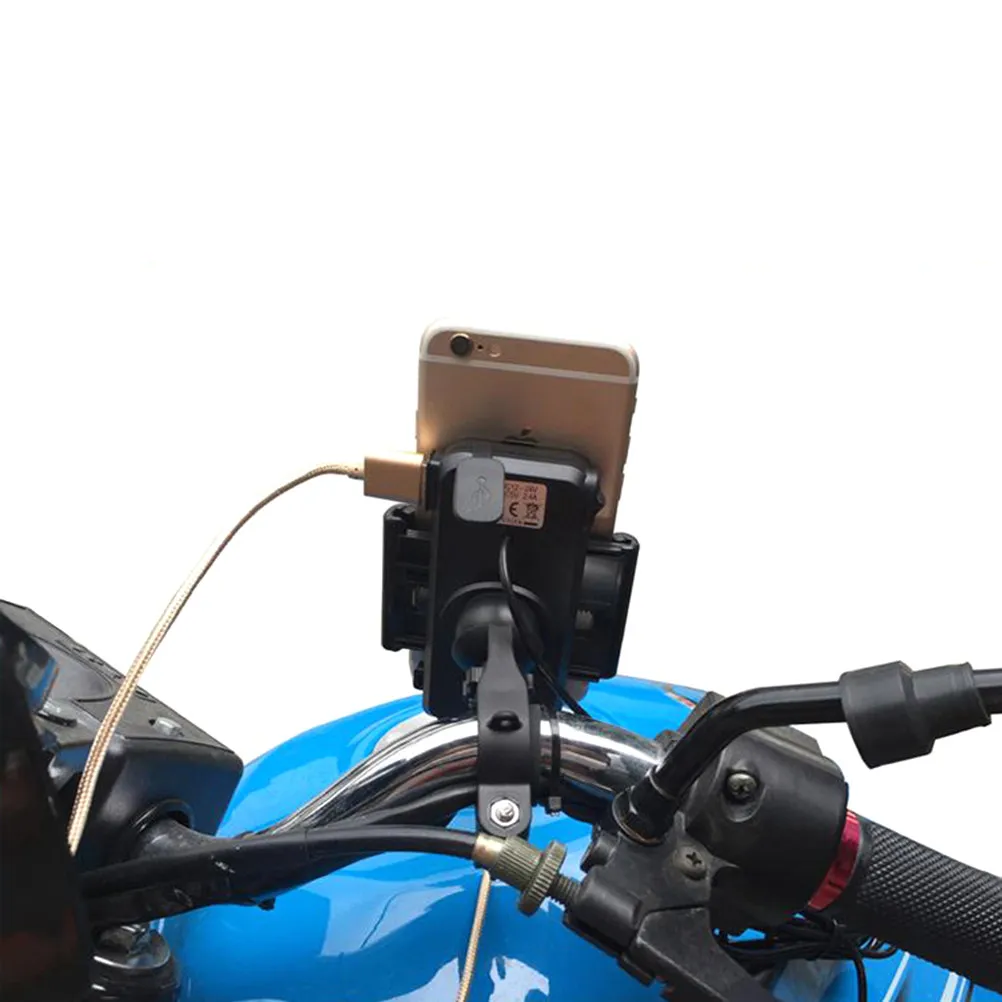 Universal Bike Phone Holder 360 Degree Rotatable Motorcycle Handlebar Mount 2.4a USB Charging Port for GPS Device
Universal Bike Phone Holder 360 Degree Rotatable Motorcycle Handlebar Mount 2.4a USB Charging Port for GPS Device