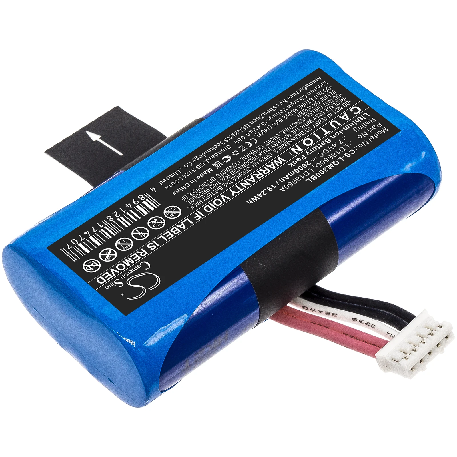 CS 7.4V 2600mAh Payment Terminal Battery LD18650D for Landi A8,E350,E550, For Ingenico APos A8,For KIOSK AQSI5,for PAX A910,A930
CS 7.4V 2600mAh Payment Terminal Battery LD18650D for Landi A8,E350,E550, For Ingenico APos A8,For KIOSK AQSI5,for PAX A910,A930