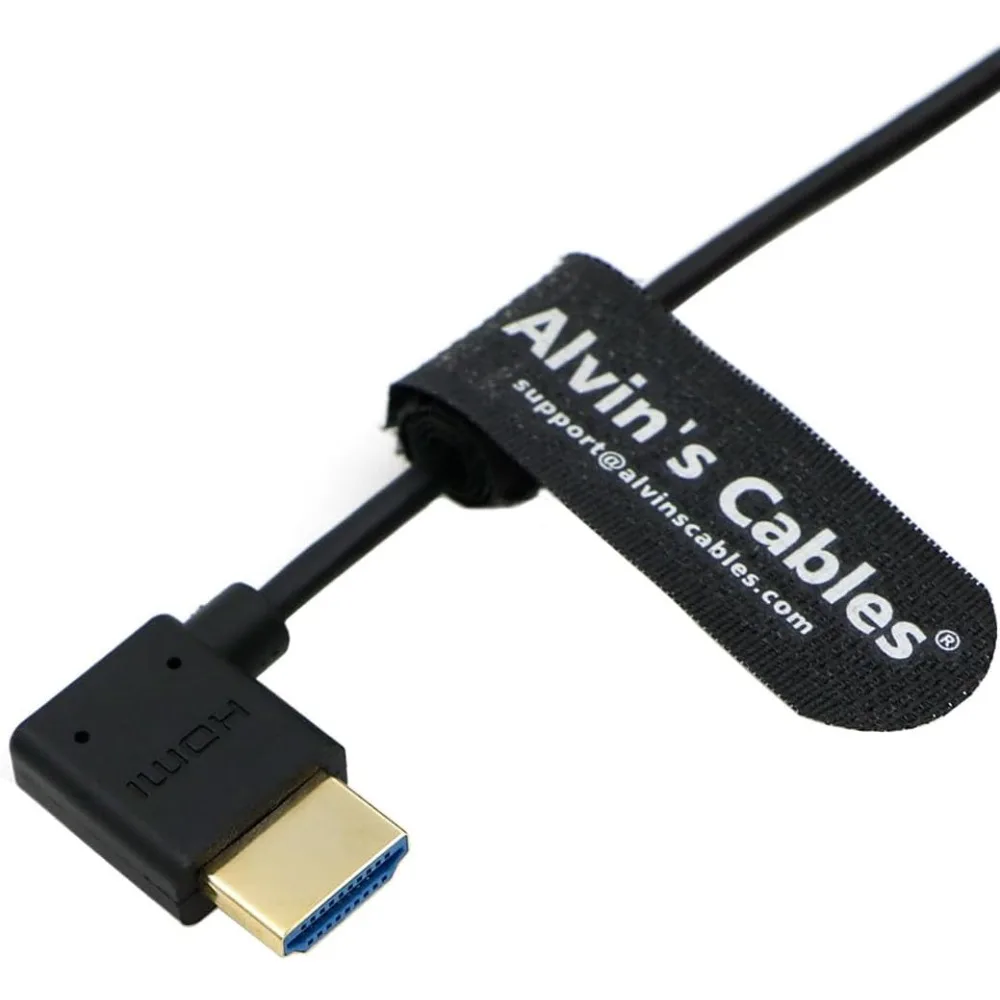Alvin's Cables Ultra HD 8K HDMI 2.1 Cable Straight HDMI to Right Angle HDMI High Speed for Atomos Cameras 19.7inches|50CM
Alvin's Cables Ultra HD 8K HDMI 2.1 Cable Straight HDMI to Right Angle HDMI High Speed for Atomos Cameras 19.7inches|50CM