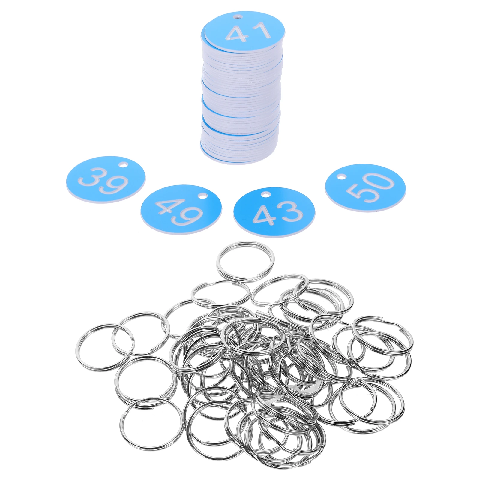 1 set 50 Blue Valve Labels with Iron Rings for Key Tools Numbered Tags for Classification Organization Plastic Plates
1 set 50 Blue Valve Labels with Iron Rings for Key Tools Numbered Tags for Classification Organization Plastic Plates