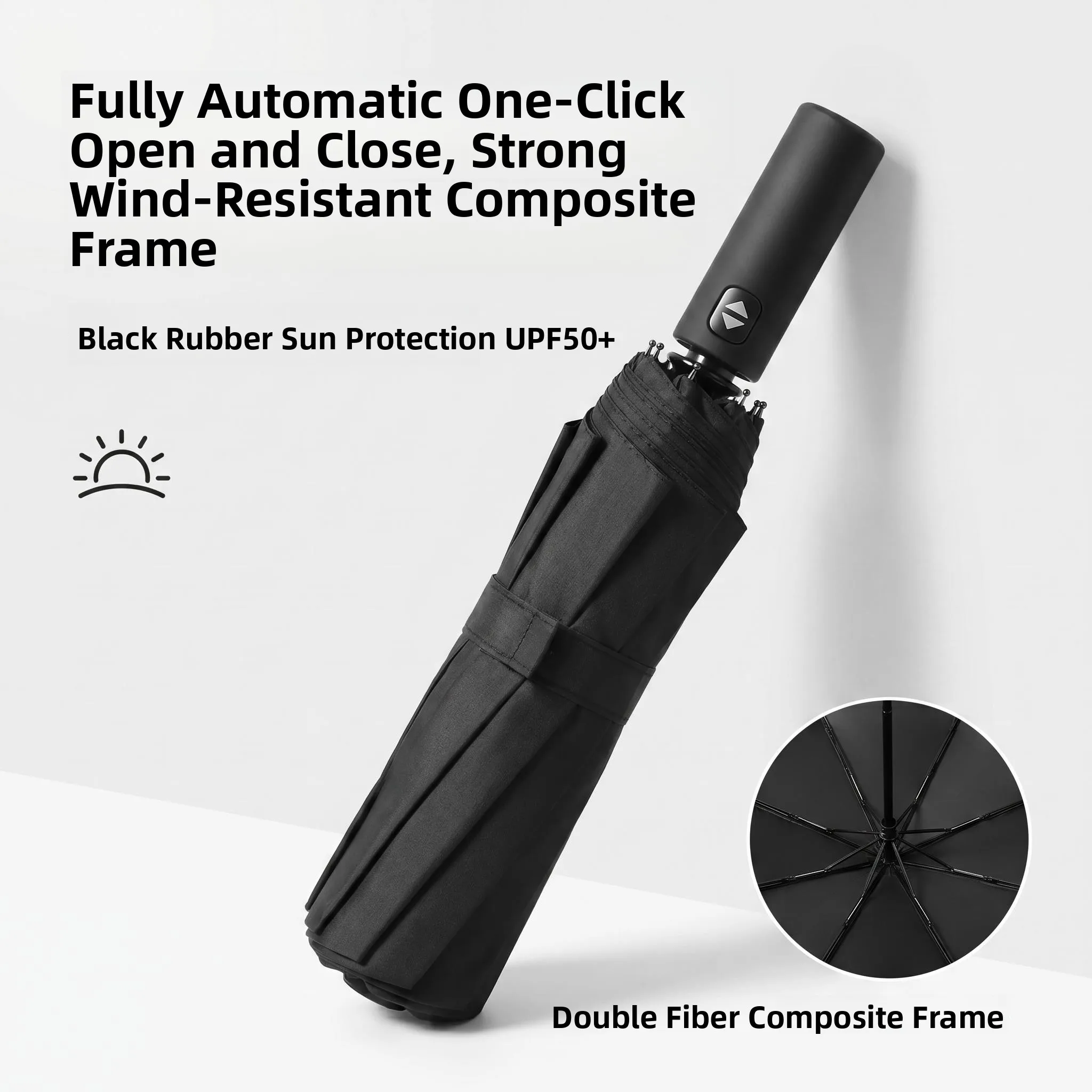 2026 New Automatic Black Glue Rain Umbrella Men's Special for Heavy Rainstorm Windproof Reinforced Three-fold Umbrella
2026 New Automatic Black Glue Rain Umbrella Men's Special for Heavy Rainstorm Windproof Reinforced Three-fold Umbrella