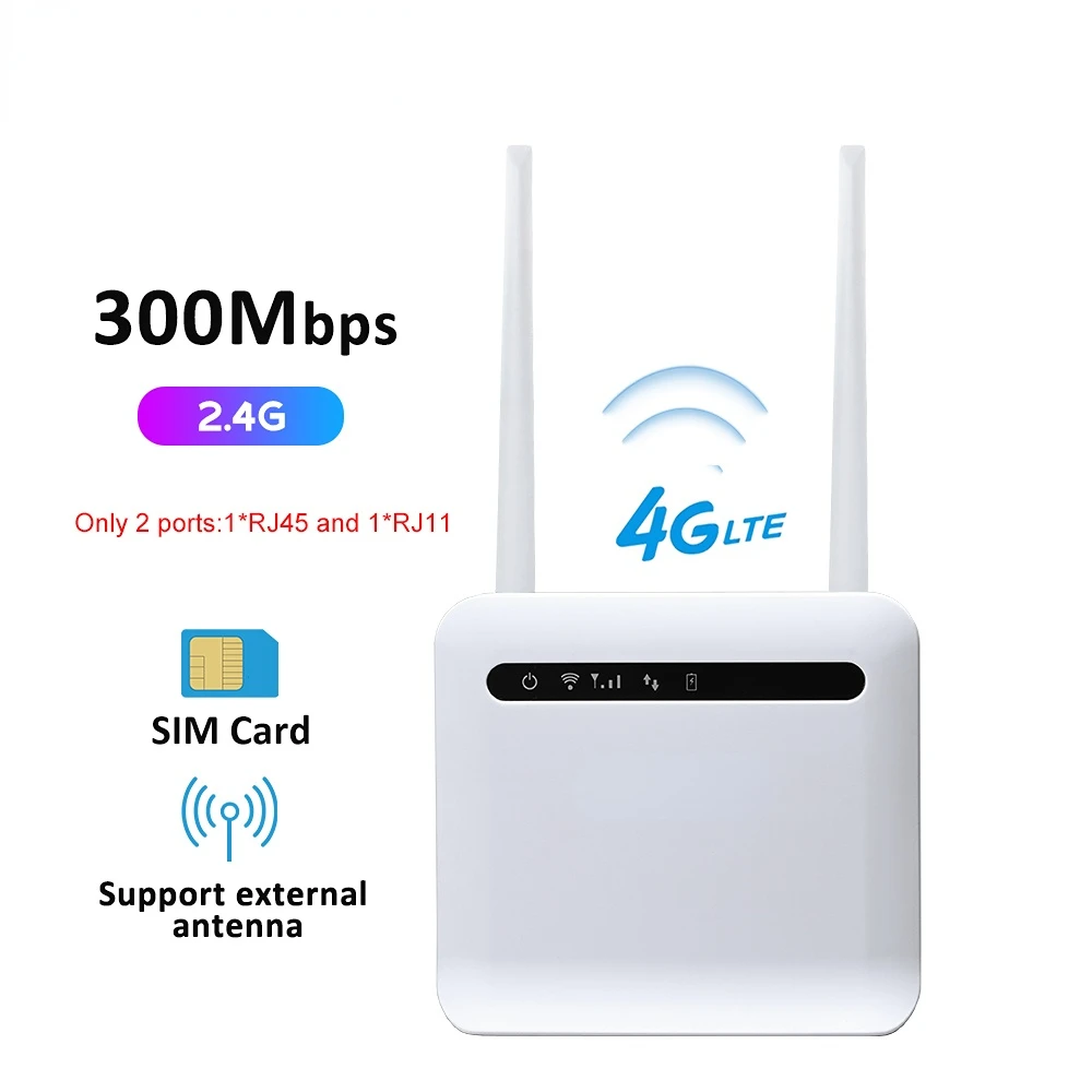 Unlocked 300Mbps Wifi Routers 4G lte cpe Mobile Router with LAN Port Support SIM card Portable Wireless Router wifi 4G Router
Unlocked 300Mbps Wifi Routers 4G lte cpe Mobile Router with LAN Port Support SIM card Portable Wireless Router wifi 4G Router