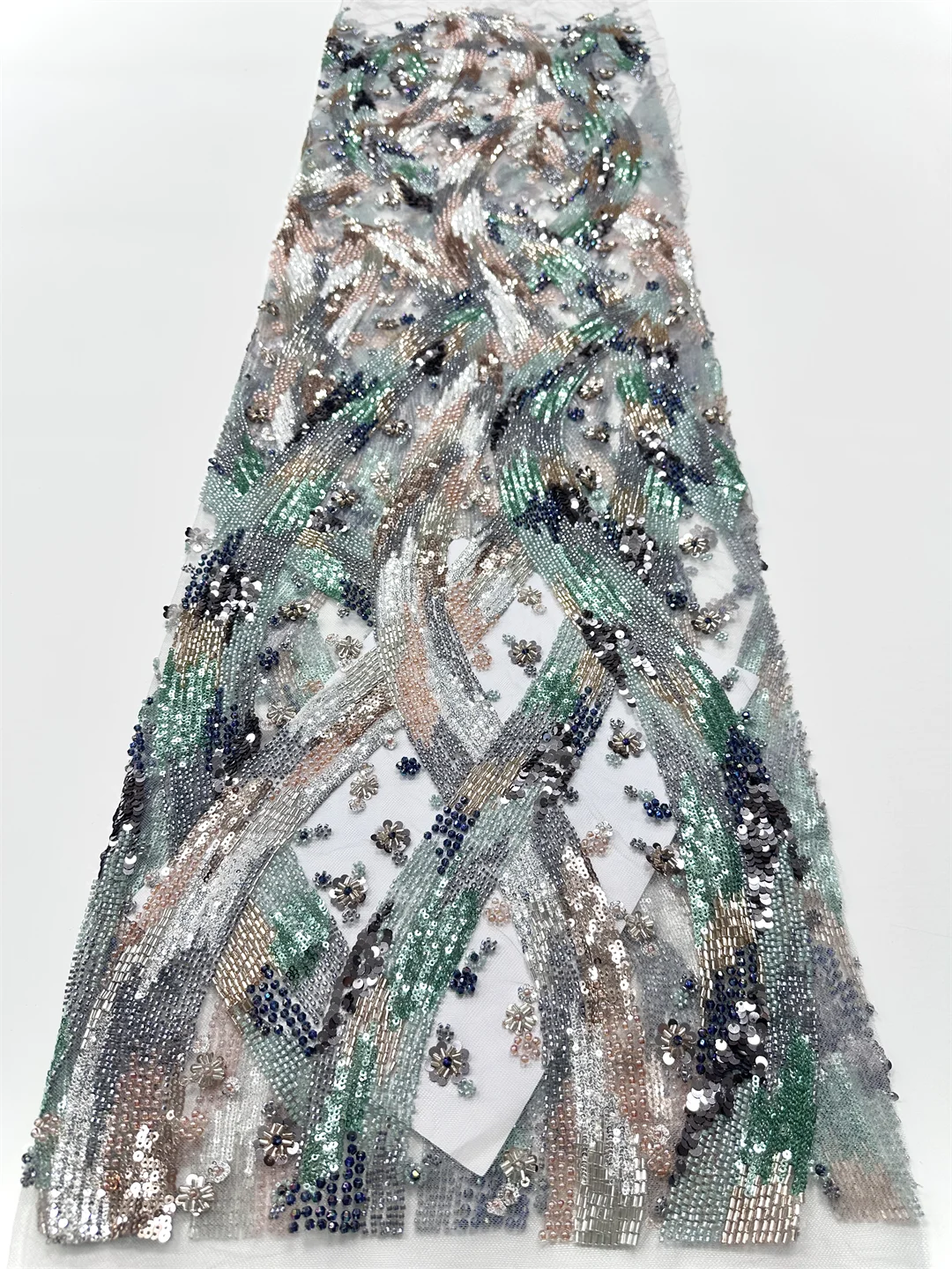 Luxury Beaded Fabric Sequins Tulle Lace Embroidered Dubai New 2026 African Beads Embroidery Lace for Wedding Dress Women Party
Luxury Beaded Fabric Sequins Tulle Lace Embroidered Dubai New 2026 African Beads Embroidery Lace for Wedding Dress Women Party
