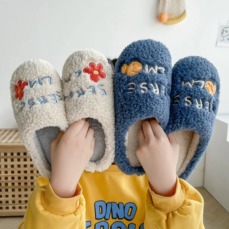 Fuzzy Women Slipper floral Winter Warm Kawaii Plush Contton Indoor Floor Non Slip House Home Men Male Shoes Female 2024 New In
Fuzzy Women Slipper floral Winter Warm Kawaii Plush Contton Indoor Floor Non Slip House Home Men Male Shoes Female 2024 New In