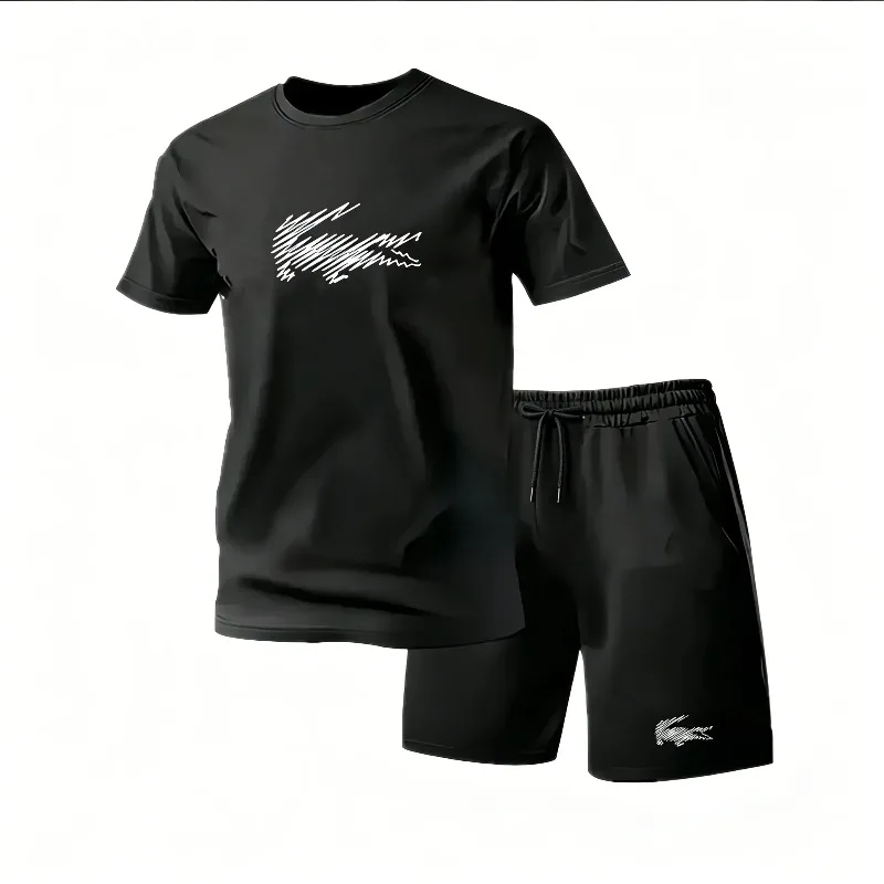 2026 Summer New Men's Two Piece Sportswear T-shirt Shorts Set Comfortable Lightweight Breathable Personalized Printed Pattern
2026 Summer New Men's Two Piece Sportswear T-shirt Shorts Set Comfortable Lightweight Breathable Personalized Printed Pattern