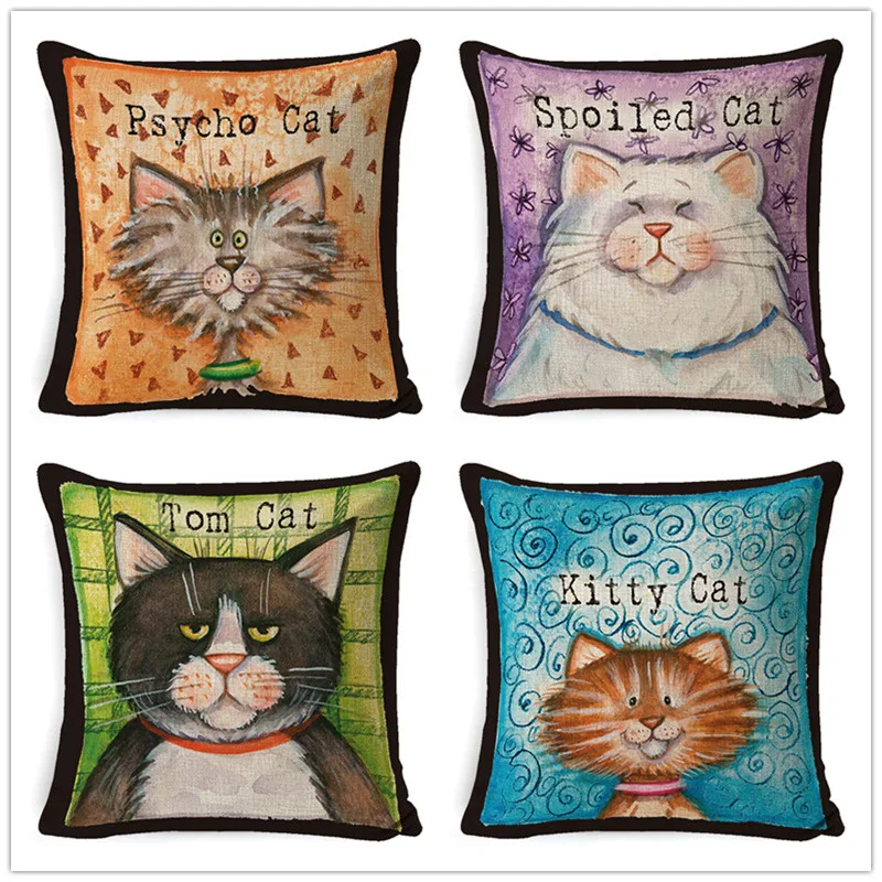 CUTE CAT Pillowcase Sofa Bed Cat Pillow Covers Girl Boy Kids Room Pillows Case for Living Room Aesthetics Gift for Kids 45x45 cm
CUTE CAT Pillowcase Sofa Bed Cat Pillow Covers Girl Boy Kids Room Pillows Case for Living Room Aesthetics Gift for Kids 45x45 cm