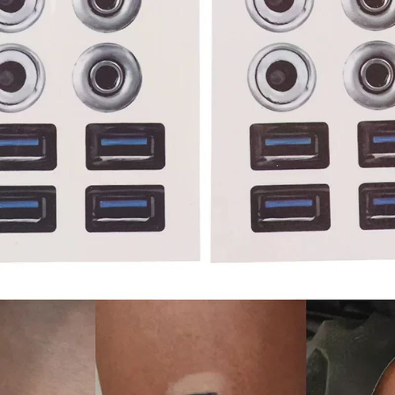 2 Sheets USB Charging Port Fake Piercing Body Decoration Funny Cyberpunk Makeup Arm Leg Body Conversation Starter Accessories
2 Sheets USB Charging Port Fake Piercing Body Decoration Funny Cyberpunk Makeup Arm Leg Body Conversation Starter Accessories
