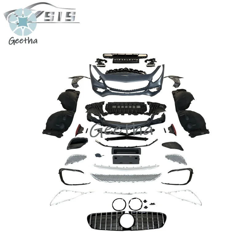 C217 Body Kits Fit for S Class W217 2014-2020 Year to S65 Style PP Plastic Car Bumpers With Chrome Mesh Body Kits for W217 Coupe
C217 Body Kits Fit for S Class W217 2014-2020 Year to S65 Style PP Plastic Car Bumpers With Chrome Mesh Body Kits for W217 Coupe