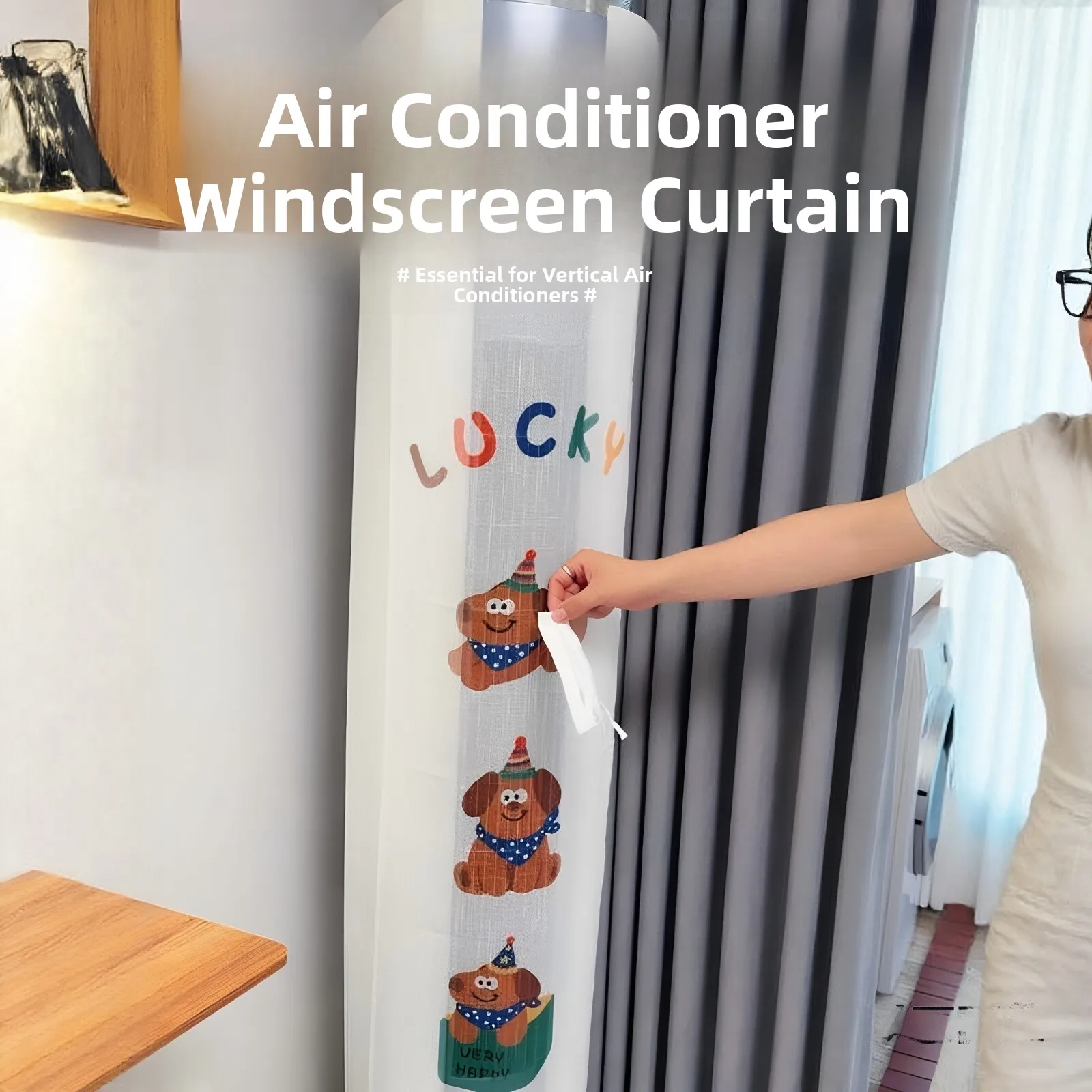 Vertical Air Conditioner Dustproof Cover Lucky Dog Mask Style Windshield Ideal for Postpartum Home Dust Control Feng Shui
Vertical Air Conditioner Dustproof Cover Lucky Dog Mask Style Windshield Ideal for Postpartum Home Dust Control Feng Shui