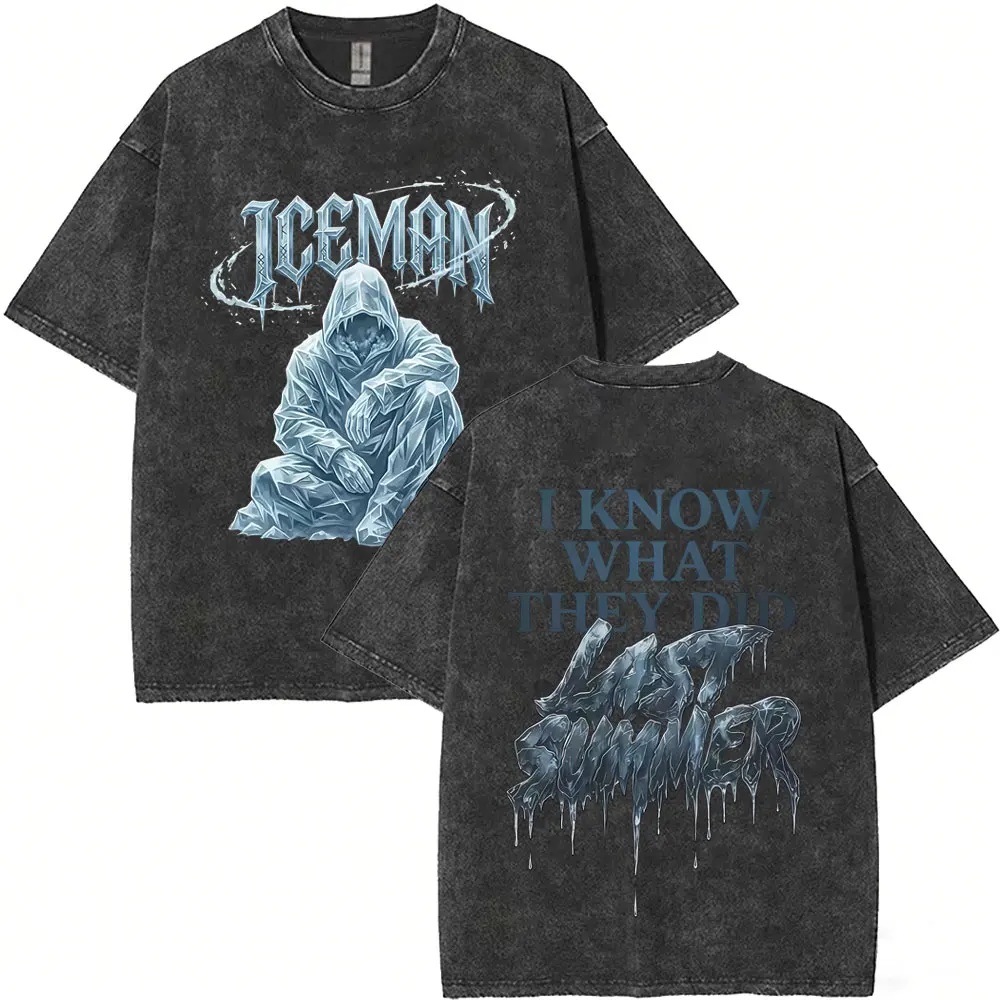 Washed Vintage Rapper Drake ICEMAN I Know What They Did Last Summer Graphic T-shirt Men Women Fashion Hip Hop Oversized T Shirt
Washed Vintage Rapper Drake ICEMAN I Know What They Did Last Summer Graphic T-shirt Men Women Fashion Hip Hop Oversized T Shirt
