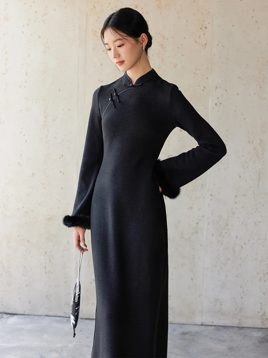 Новое китайское длинное приталенное платье-ханьфу с воротником, утепленное, с вставками из кроличьего меха, в винтажном стиле, с длинными рукавами
Новое китайское длинное приталенное платье-ханьфу с воротником, утепленное, с вставками из кроличьего меха, в винтажном стиле, с длинными рукавами