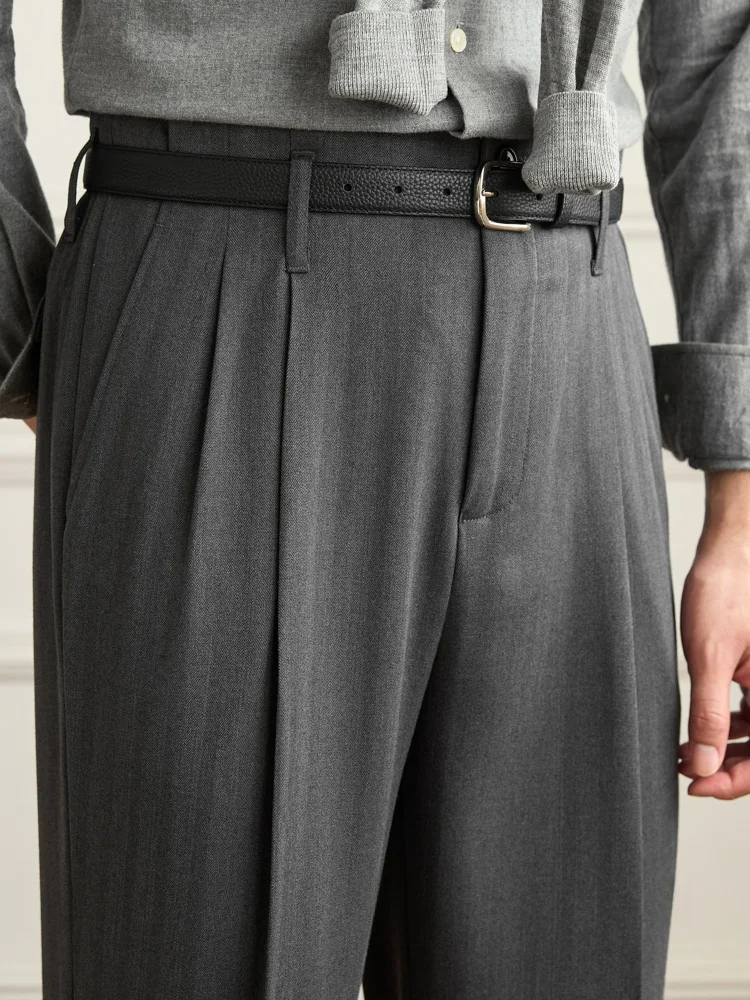 Мужские брюки из хлопка и шерсти с высокой талией, прямые, в стиле ретро, итальянские, повседневные, осенне-зимние, в клетку
Мужские брюки из хлопка и шерсти с высокой талией, прямые, в стиле ретро, итальянские, повседневные, осенне-зимние, в клетку