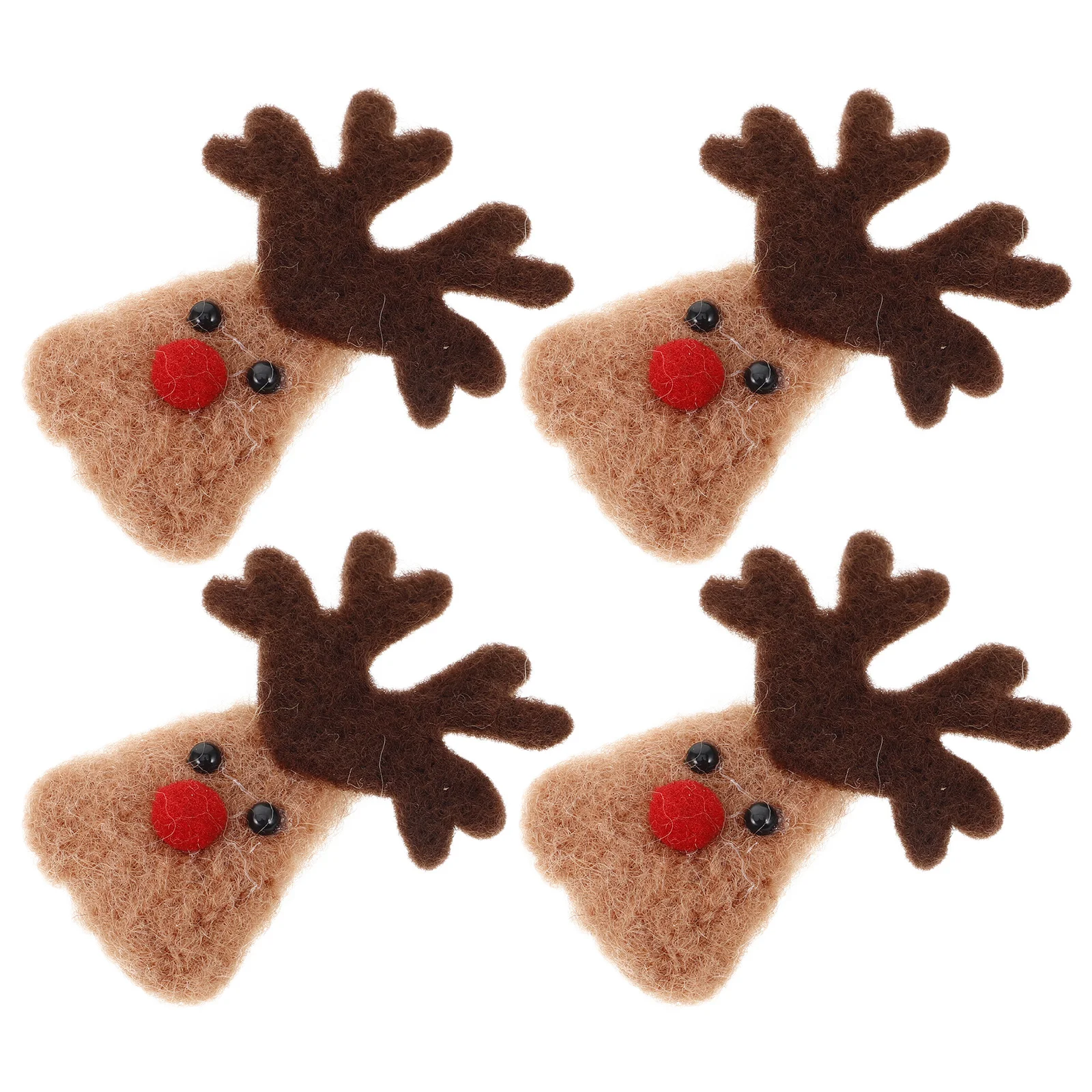4 Pcs Diy Elk Heads Decor for Crafts Creative Ornaments Coffee Hair Accessories Crafting 
4 Pcs Diy Elk Heads Decor for Crafts Creative Ornaments Coffee Hair Accessories Crafting
