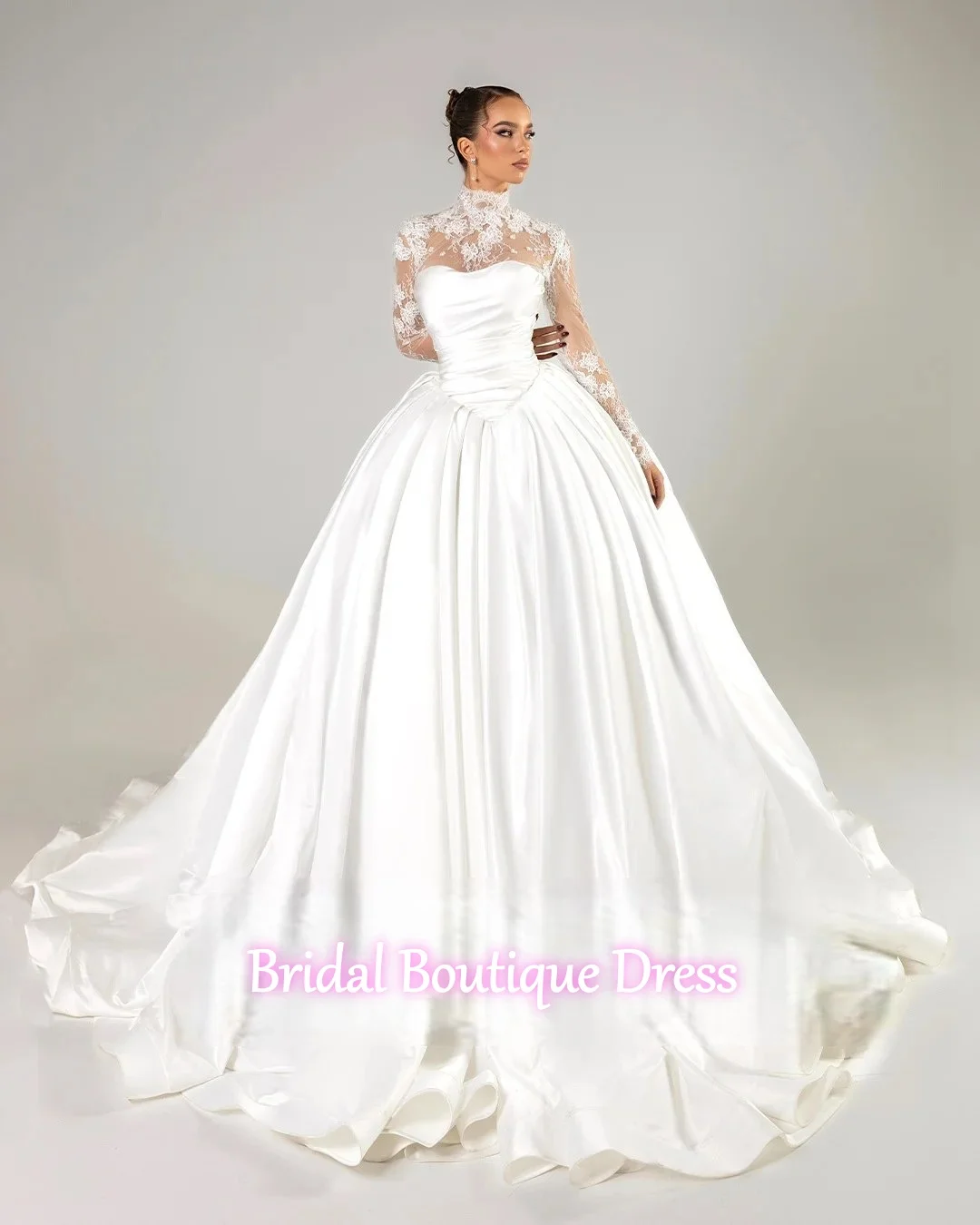 Вечерние свадебные платья с аппликацией, кружевные атласные женские платья трапециевидной формы с длинными рукавами и скользящим шлейфом, 2021, платья невесты, Vestidos De Noche по индивидуальному заказу
Вечерние свадебные платья с аппликацией, кружевные атласные женские платья трапециевидной формы с длинными рукавами и скользящим шлейфом, 2021, платья невесты, Vestidos De Noche по индивидуальному заказу