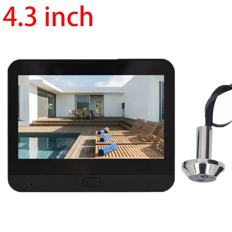 1080P Auto Sensor Door Eye Camera 4.3 Inch Digital Access Control Video Doorbell 120 Degree Wide Angle WIFI Electronic Cat Eye
1080P Auto Sensor Door Eye Camera 4.3 Inch Digital Access Control Video Doorbell 120 Degree Wide Angle WIFI Electronic Cat Eye