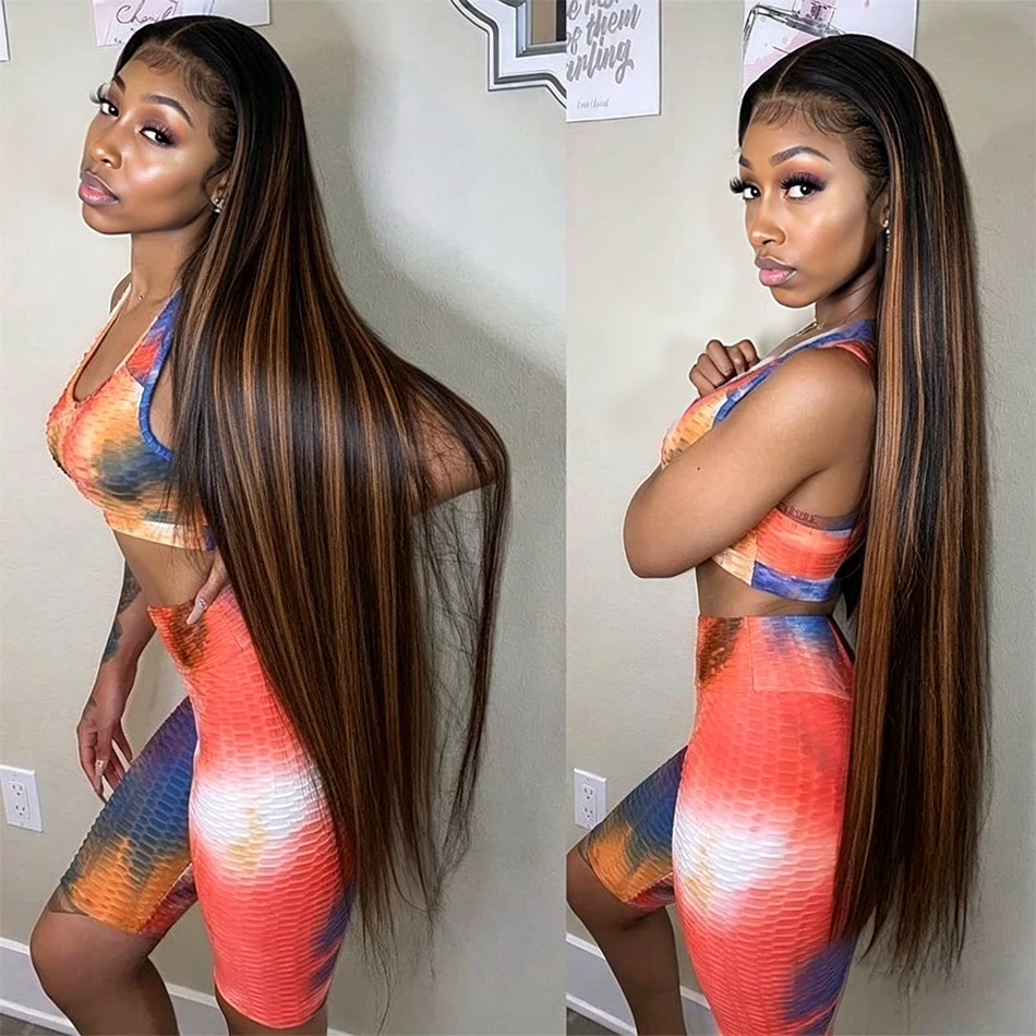 Bone Straight 13x4 Hd Transparent Lace Front Wig Colored Highlight Human Hair Wigs For Black Women Indian P1B/30 Pre Plucked Wig
Bone Straight 13x4 Hd Transparent Lace Front Wig Colored Highlight Human Hair Wigs For Black Women Indian P1B/30 Pre Plucked Wig