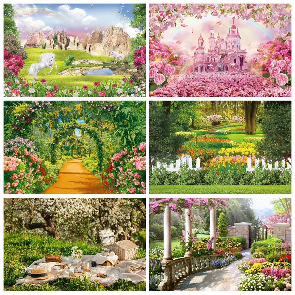 Spring Nature Landscape Photography Backdrop Castle Forest Flowers Garden Kids Birthday Party Baby Shower Photo Background Decor
Spring Nature Landscape Photography Backdrop Castle Forest Flowers Garden Kids Birthday Party Baby Shower Photo Background Decor