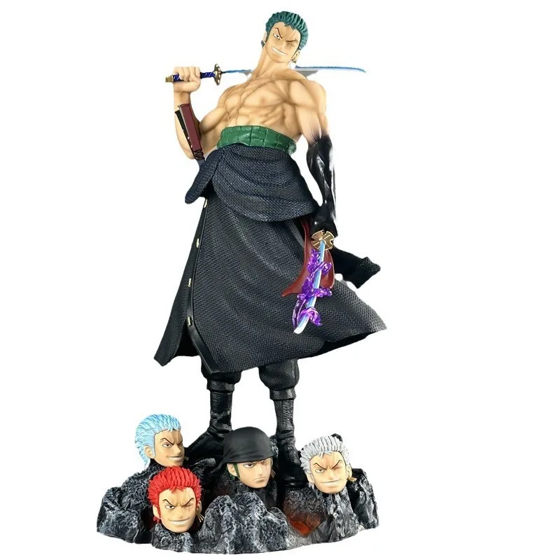 One Piece Zoro Action Figure 50cm PVC Static Anime GK Statue Collectible Model Toys With 5 Replaceable Heads Desk Decor Gifts
One Piece Zoro Action Figure 50cm PVC Static Anime GK Statue Collectible Model Toys With 5 Replaceable Heads Desk Decor Gifts