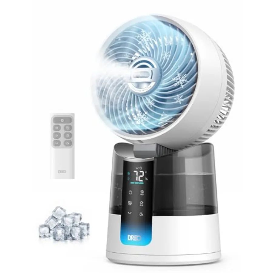 TurboCool Misting Fan 516, 5℉ Drop Cooling Fans that Blow Cold Air, 150°+30° Omni-directional Oscillating, Evaporative air cool
TurboCool Misting Fan 516, 5℉ Drop Cooling Fans that Blow Cold Air, 150°+30° Omni-directional Oscillating, Evaporative air cool