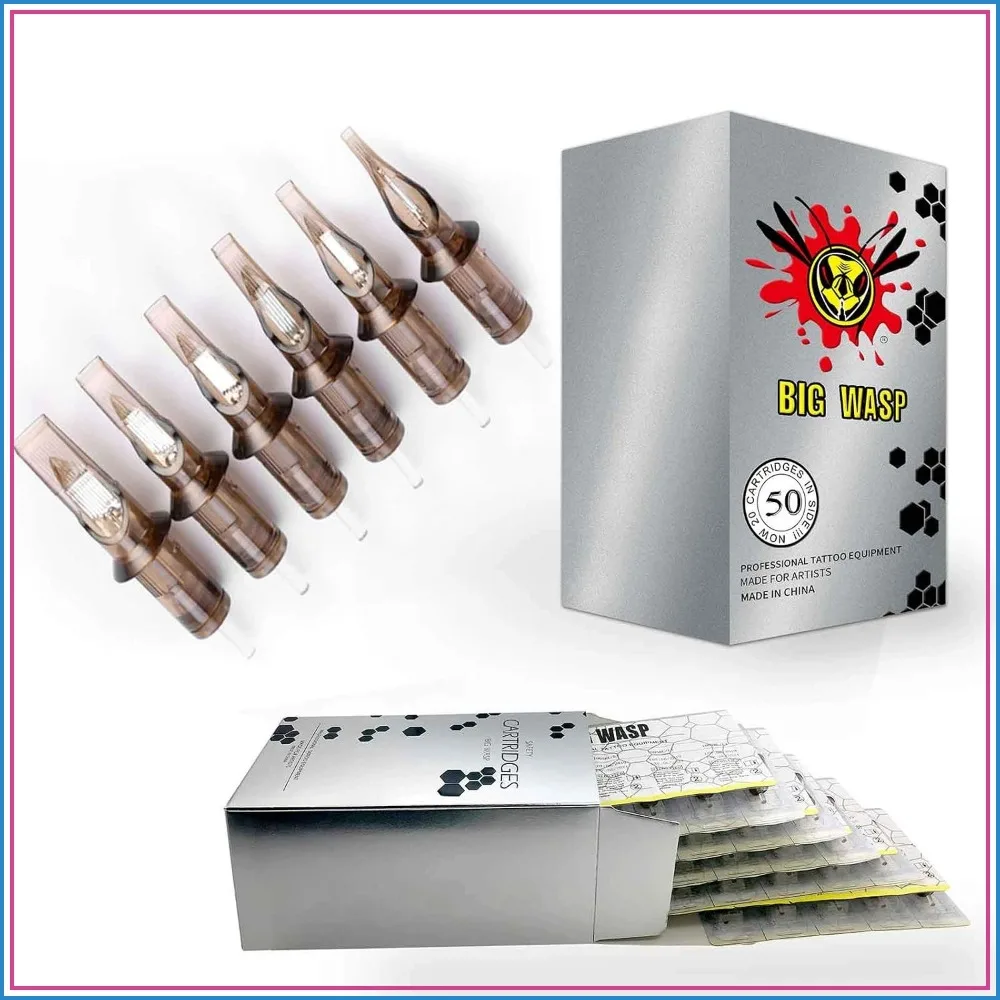 50pcs Assorted Disposable Cartridge Tattoo Needles Curved Magnum Mixed 7RM 9RM 11RM 13RM 15RM #12 Standard RM
50pcs Assorted Disposable Cartridge Tattoo Needles Curved Magnum Mixed 7RM 9RM 11RM 13RM 15RM #12 Standard RM