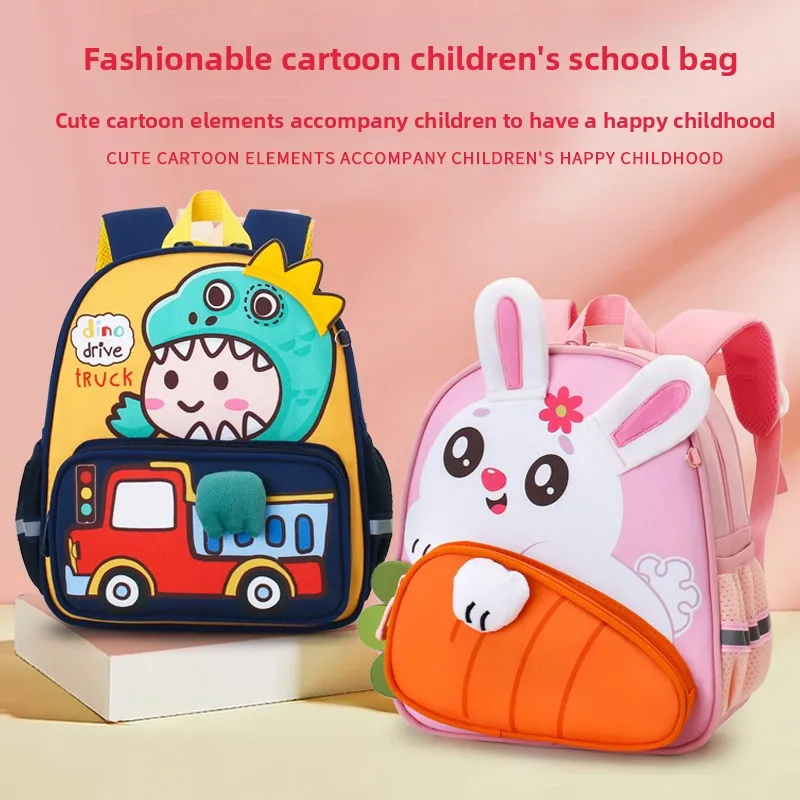 Durable Cute Cartoon Backpack Large Capacity Portable Schoolbag Rabbit Dinosaur Lightweight Shoulder Bag for Children
Durable Cute Cartoon Backpack Large Capacity Portable Schoolbag Rabbit Dinosaur Lightweight Shoulder Bag for Children