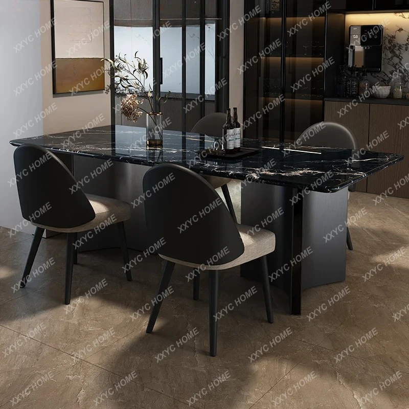 Обеденный стол из мрамора M Light Luxury. Современный простой прямоугольный семейный обеденный стол.
Обеденный стол из мрамора M Light Luxury. Современный простой прямоугольный семейный обеденный стол.