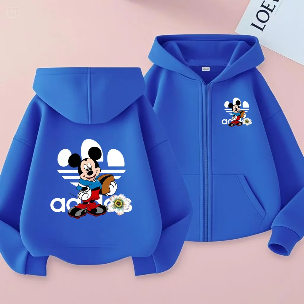 Children's Mickey Mouse Cardigan Zipper Style Hoodie Fashion Sweatshirt Boys Girls 3-12 Yrs Casual Charming Pretty girl Clothing
Children's Mickey Mouse Cardigan Zipper Style Hoodie Fashion Sweatshirt Boys Girls 3-12 Yrs Casual Charming Pretty girl Clothing