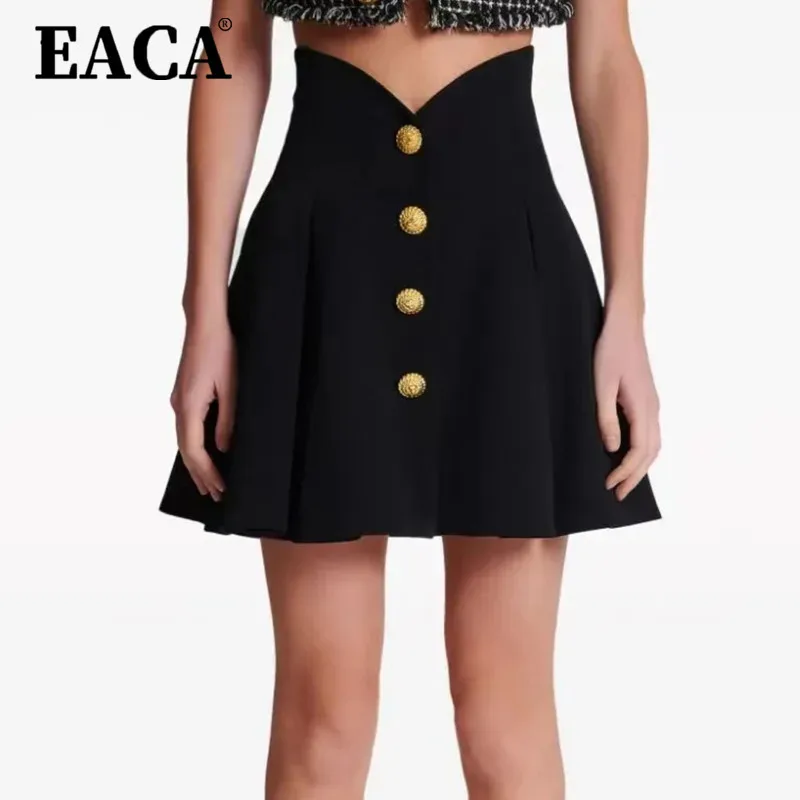 EACA 2025 Summer New Black High Waisted Slimming A-line Skirt Versatile Half Skirt Women's Pleated Short Skirt Zipper
EACA 2025 Summer New Black High Waisted Slimming A-line Skirt Versatile Half Skirt Women's Pleated Short Skirt Zipper