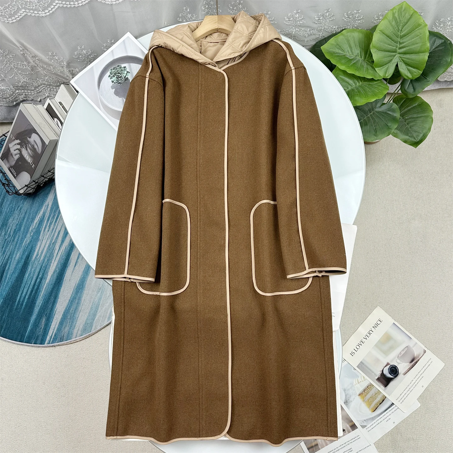 Detachable Hooded Woolen Coat Jacket Two-Piece Set for Women Winter Fashion Outerwear Casual Stylish Female Coat Set
Detachable Hooded Woolen Coat Jacket Two-Piece Set for Women Winter Fashion Outerwear Casual Stylish Female Coat Set