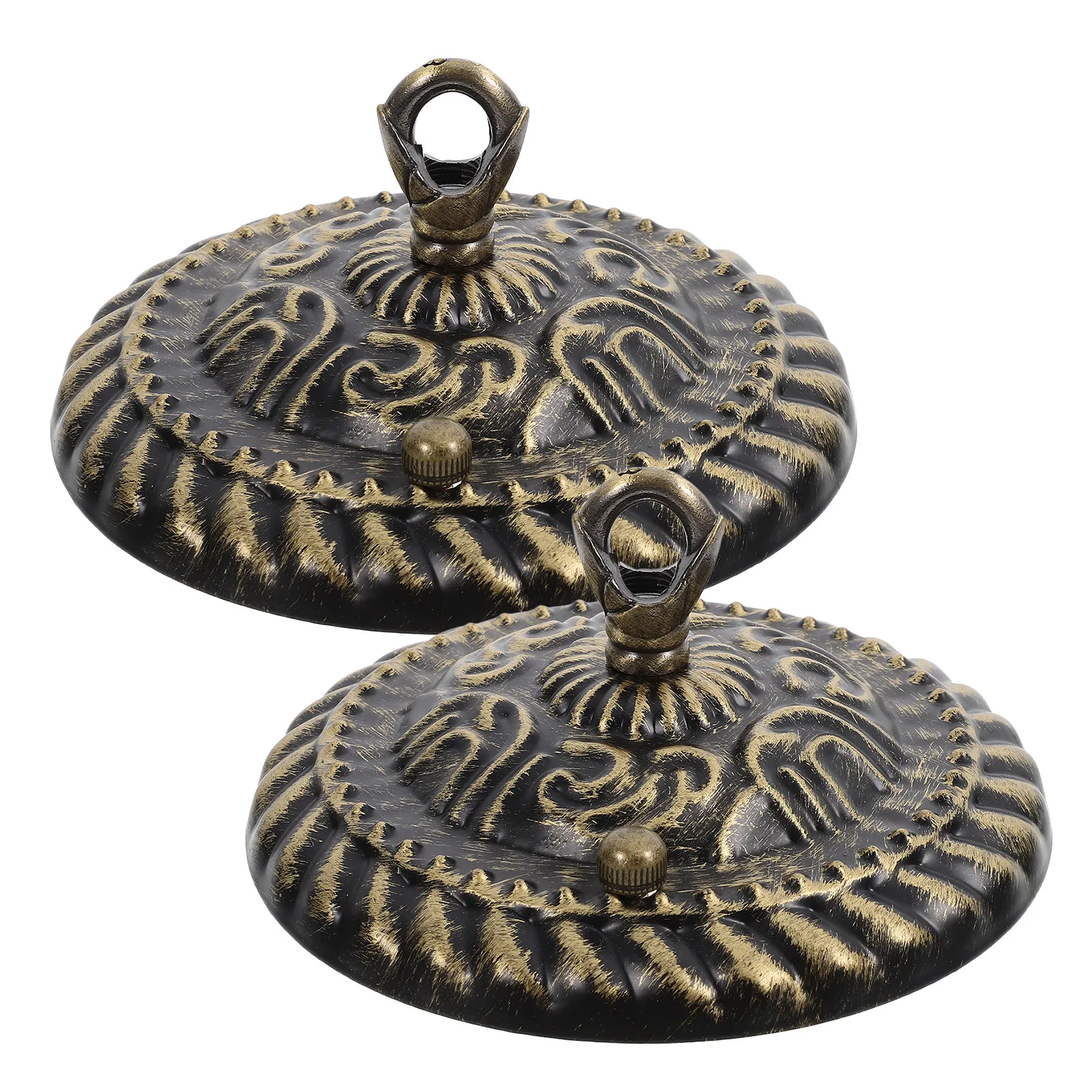 2Pcs Retro Ceiling Canopy Plate Vintage Round Metal Light Mounting Bracket with Embossed Decorative Pattern for Pendant Lights
2Pcs Retro Ceiling Canopy Plate Vintage Round Metal Light Mounting Bracket with Embossed Decorative Pattern for Pendant Lights