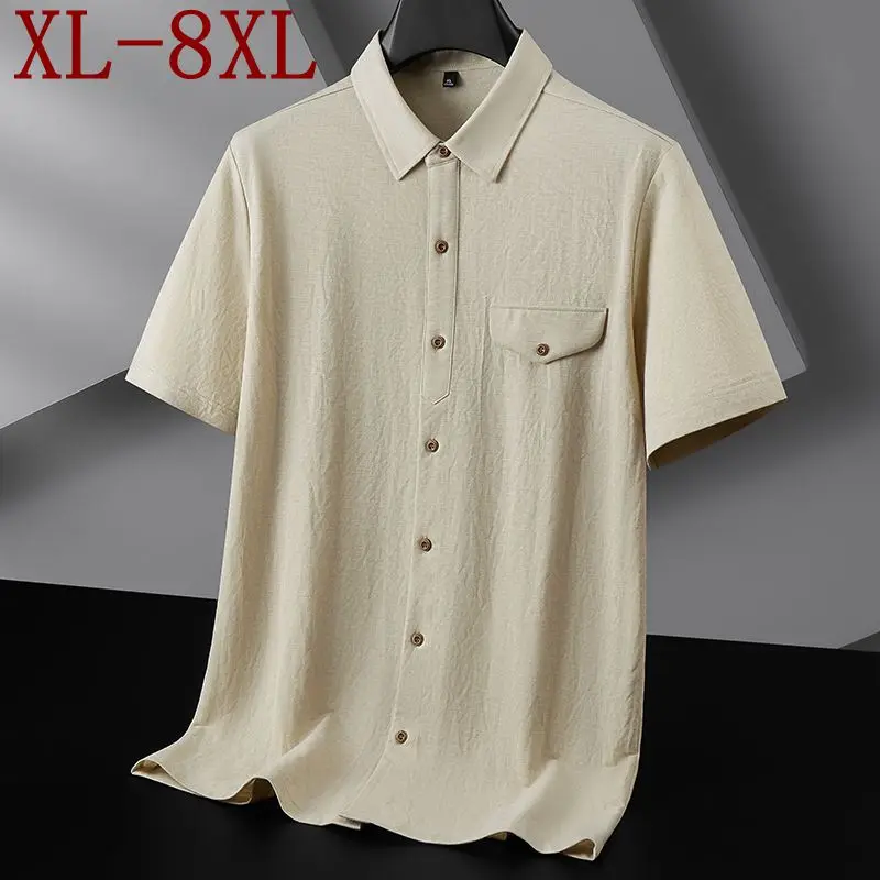8XL 7XL 6XL 2026 New Summer High End Luxury Shirt Men Brand Clothes Soft Breathable Mens Shirts With Pocket Casual chemise homme
8XL 7XL 6XL 2026 New Summer High End Luxury Shirt Men Brand Clothes Soft Breathable Mens Shirts With Pocket Casual chemise homme