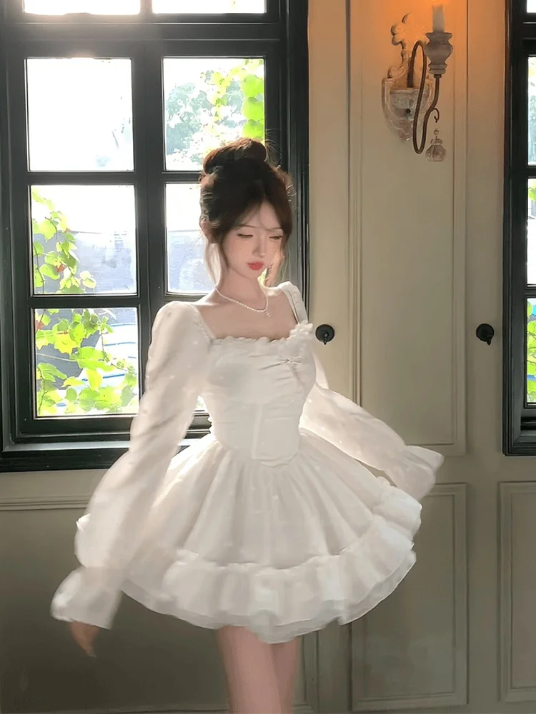 SYJ Shuyijia plus Size Long Sleeve Princess Style Short Puffy Skirt Dress Sexy Casual High Waist A-Line Silhouette Autumn Dress
SYJ Shuyijia plus Size Long Sleeve Princess Style Short Puffy Skirt Dress Sexy Casual High Waist A-Line Silhouette Autumn Dress