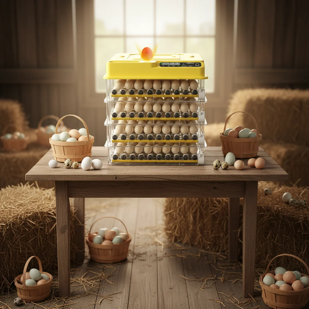 TW-288 Automatic Egg Incubator with Adjustable Egg Tray for Chicken, Peacock & Bird Eggs
TW-288 Automatic Egg Incubator with Adjustable Egg Tray for Chicken, Peacock & Bird Eggs